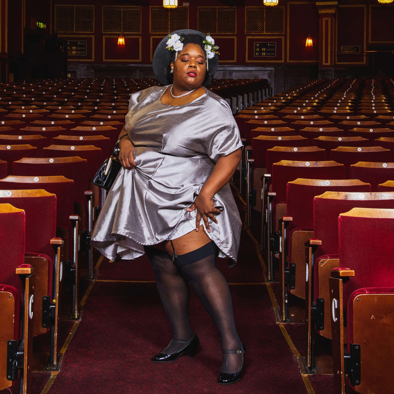 Vintage Sheer Stockings - Liquorice - Snag Canada