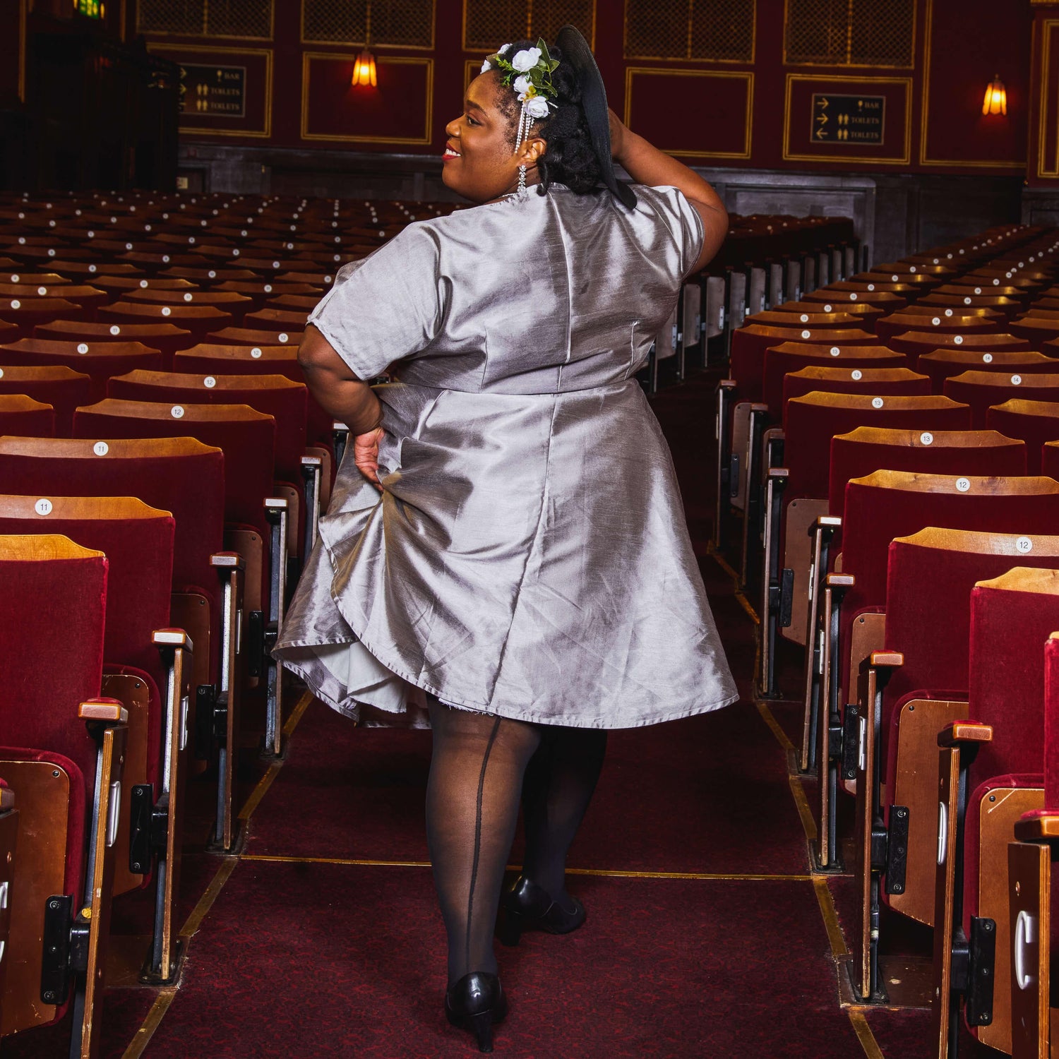 Vintage Sheer Stockings - Liquorice - Snag Canada