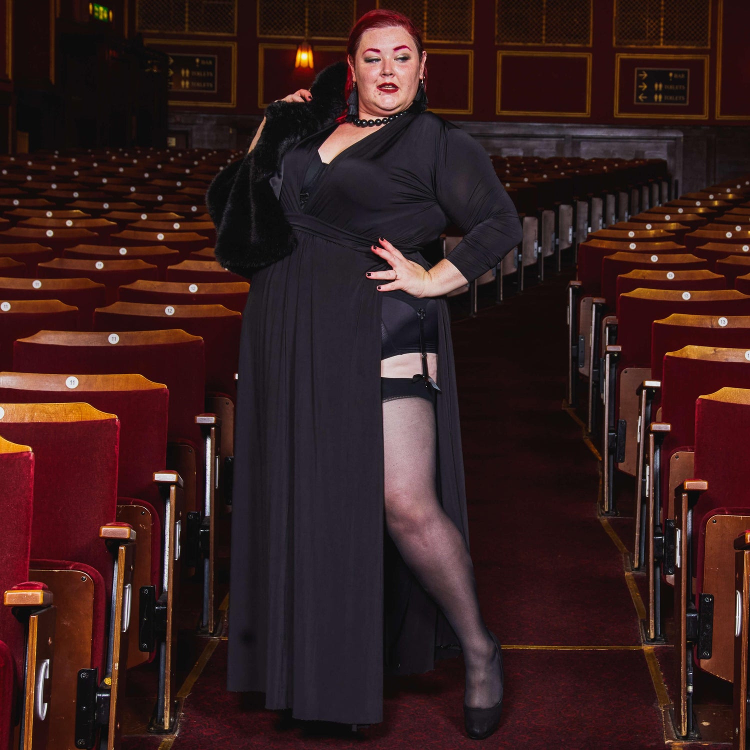 Vintage Sheer Stockings - Liquorice - Snag Canada