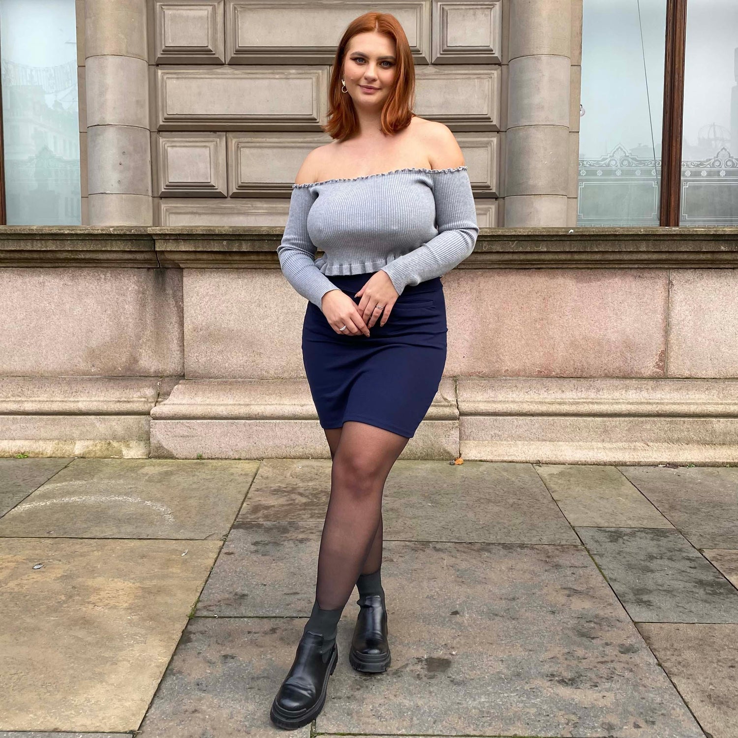 Mini Skirt - Oh! - Navy - Snag Canada