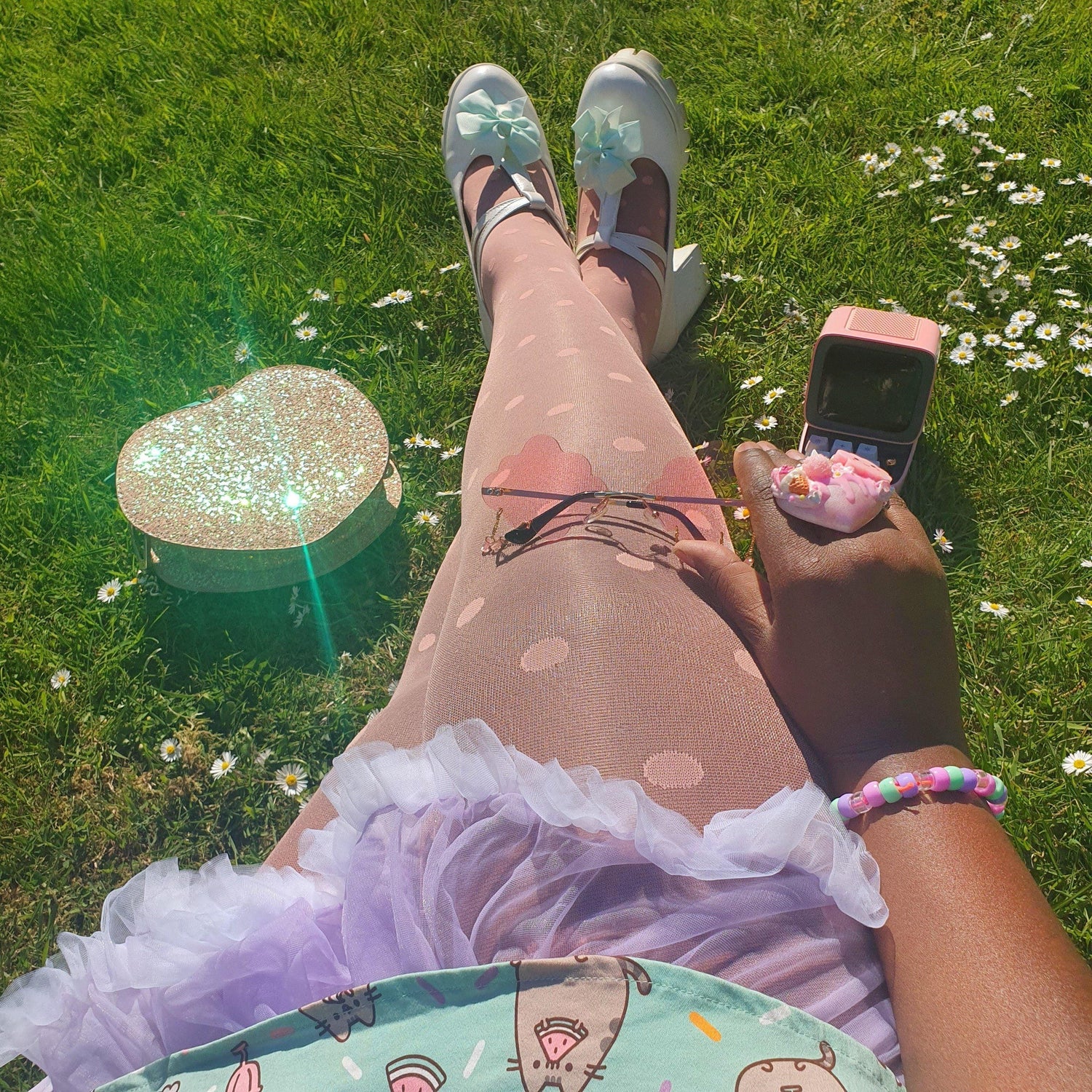 Semi-Opaque Polka - Abricot - Snag Canada