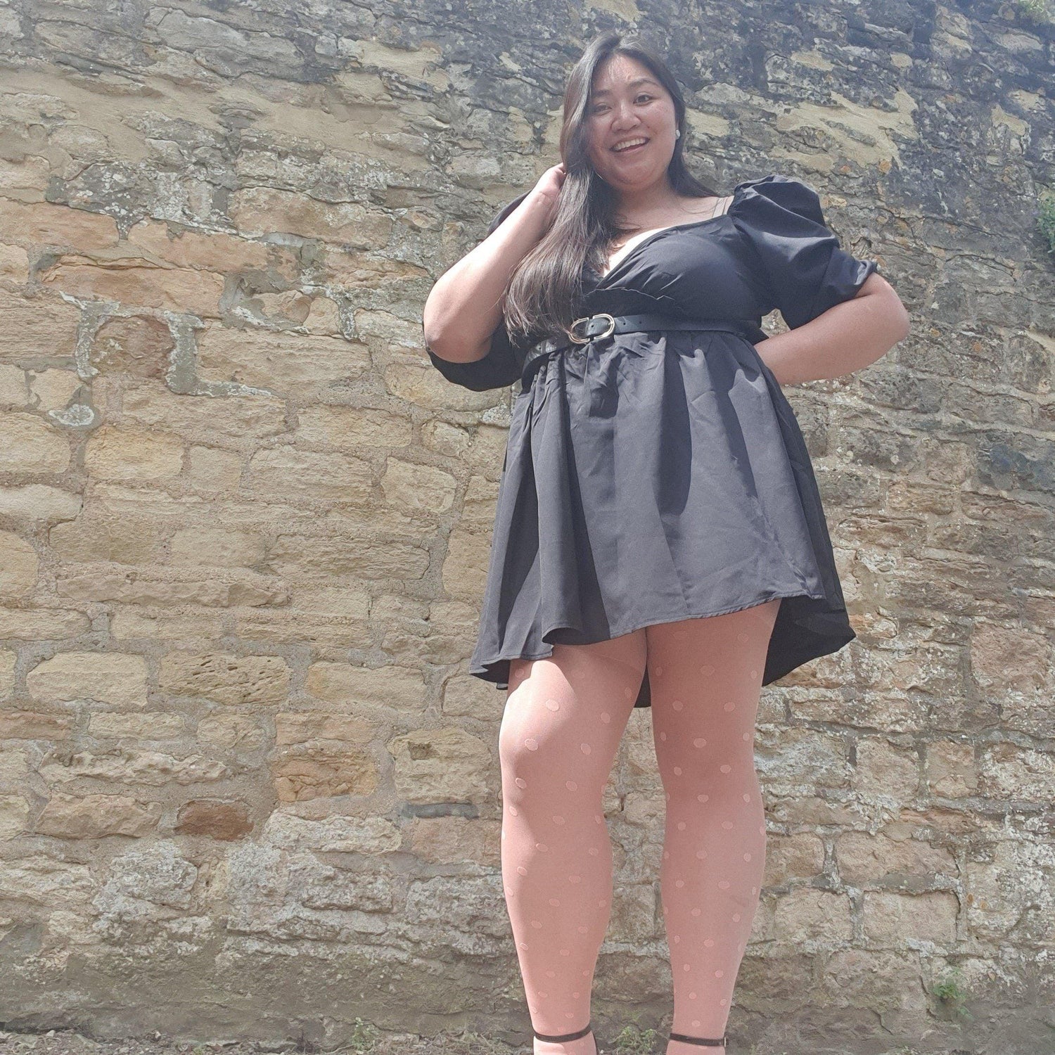 Semi-Opaque Polka - Abricot - Snag Canada