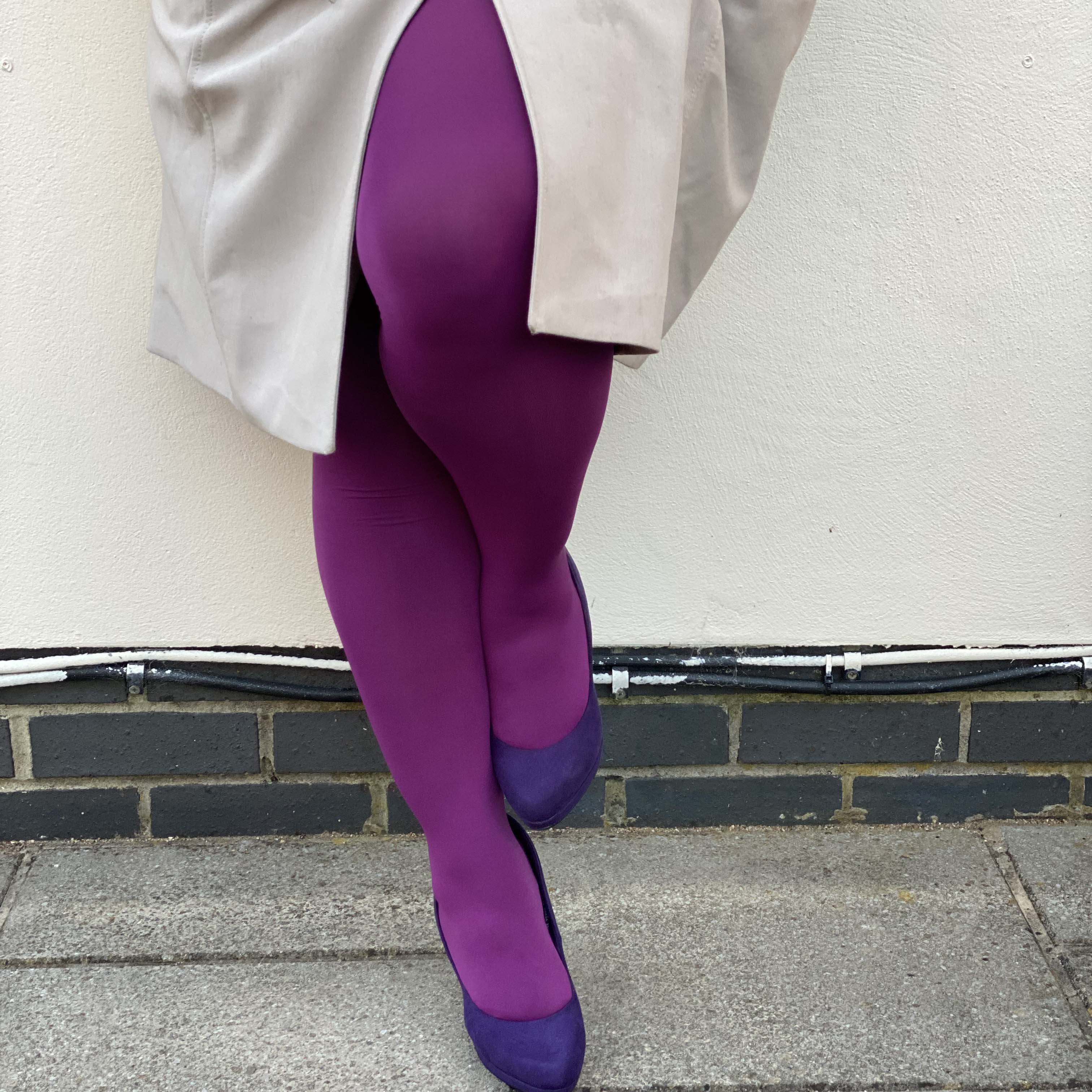 Opaque 80 Den Tights - Figgy Pudding