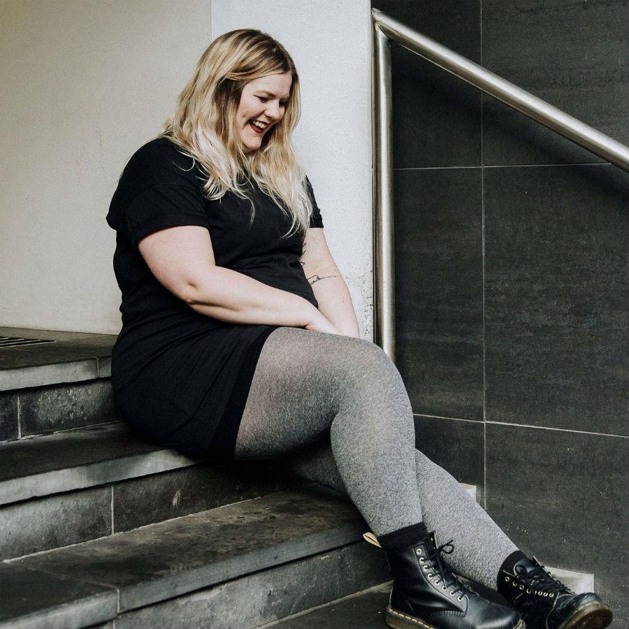 Opaque Marl Tights - Rainy Day - Snag Canada