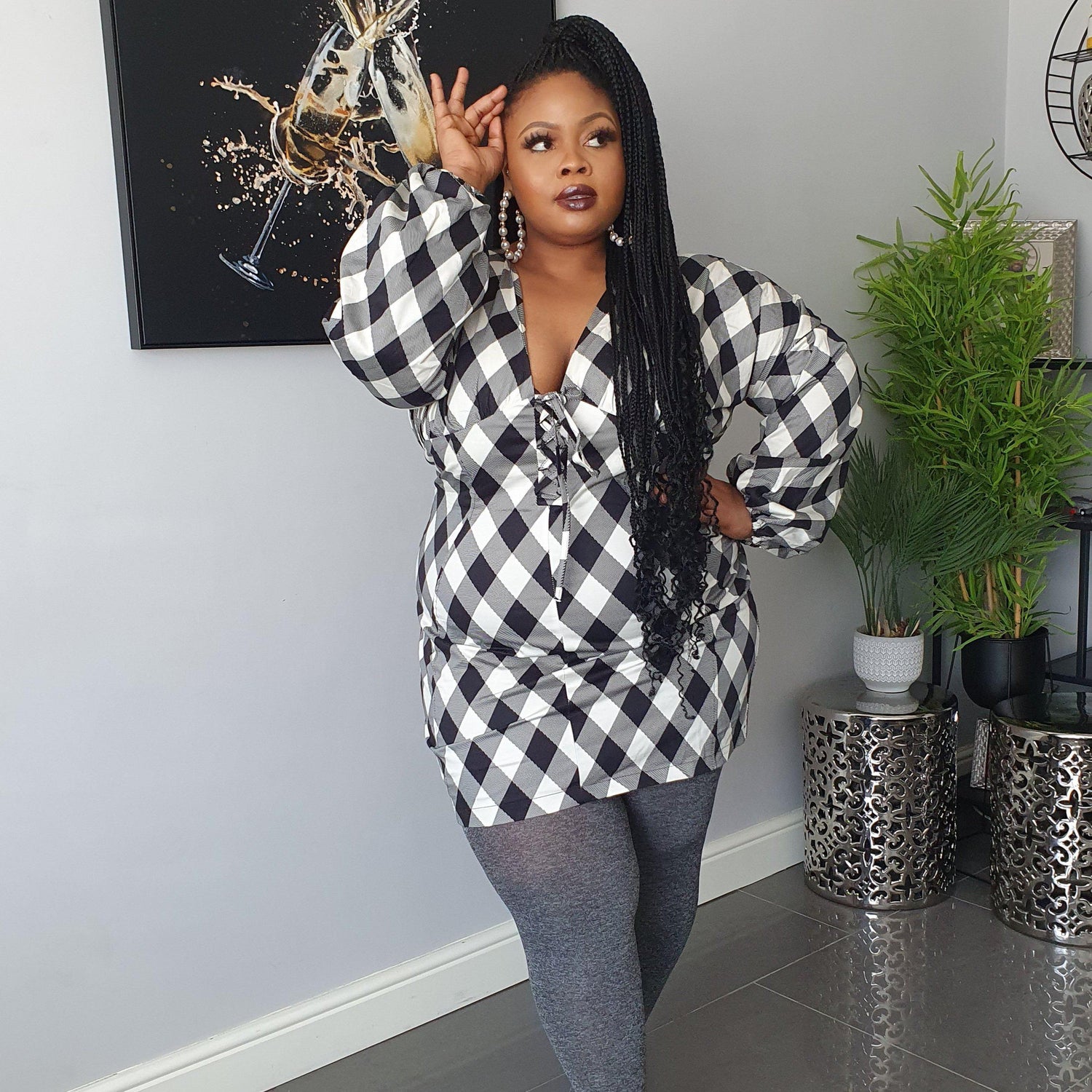 Opaque Marl Tights - Rainy Day - Snag Canada