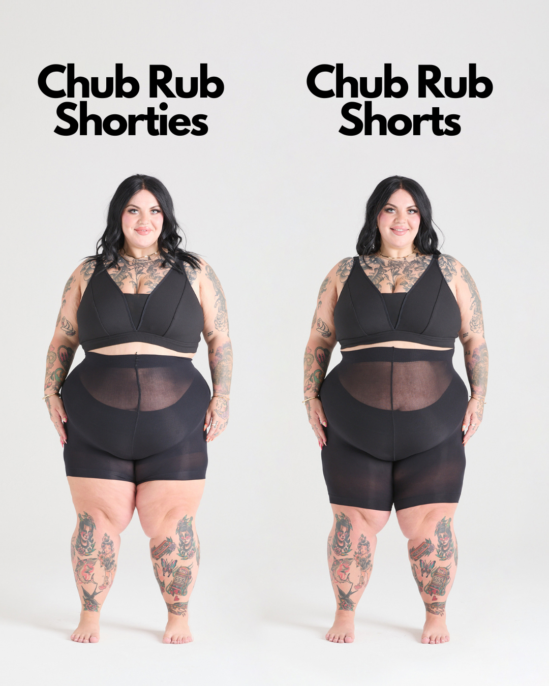 Stay Cool Chub Rub Shorts - Shorties - Black