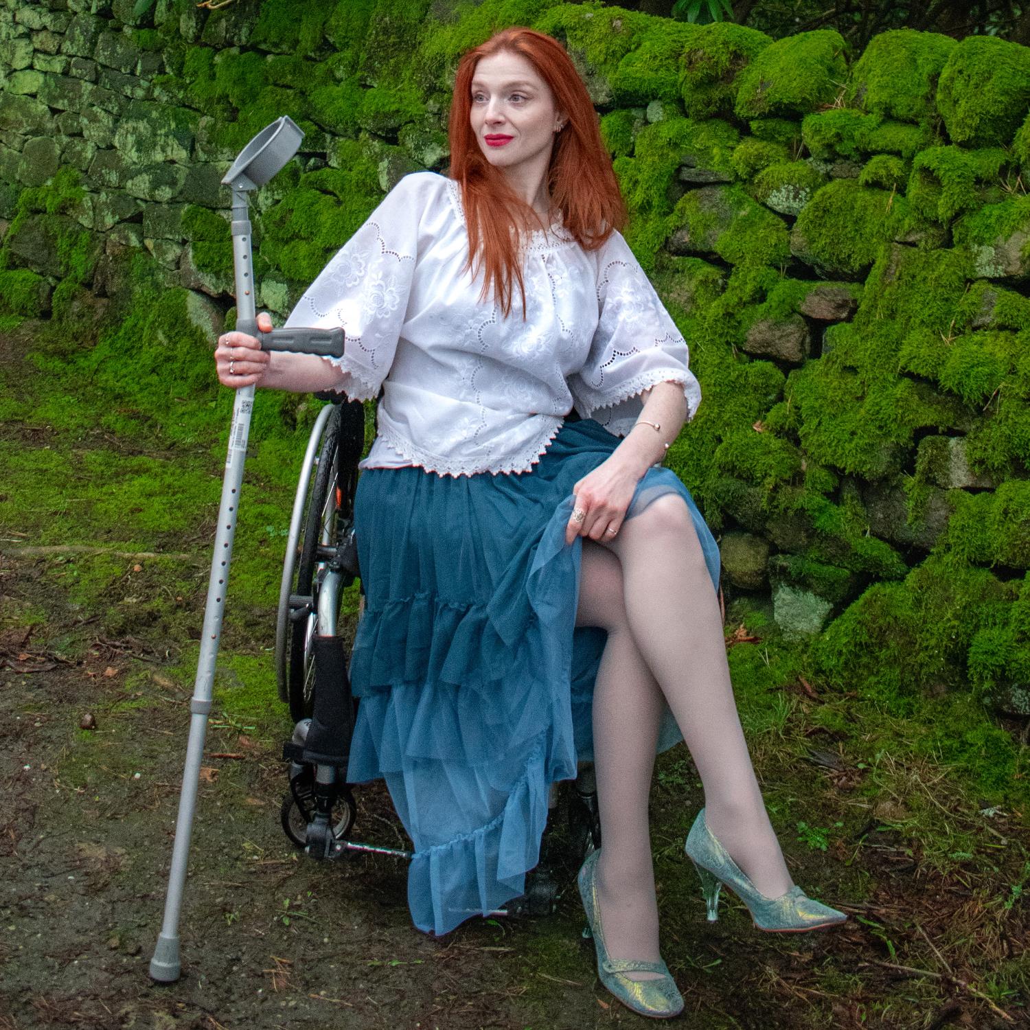 Mesh Maxi Skirt - Blue Ombre