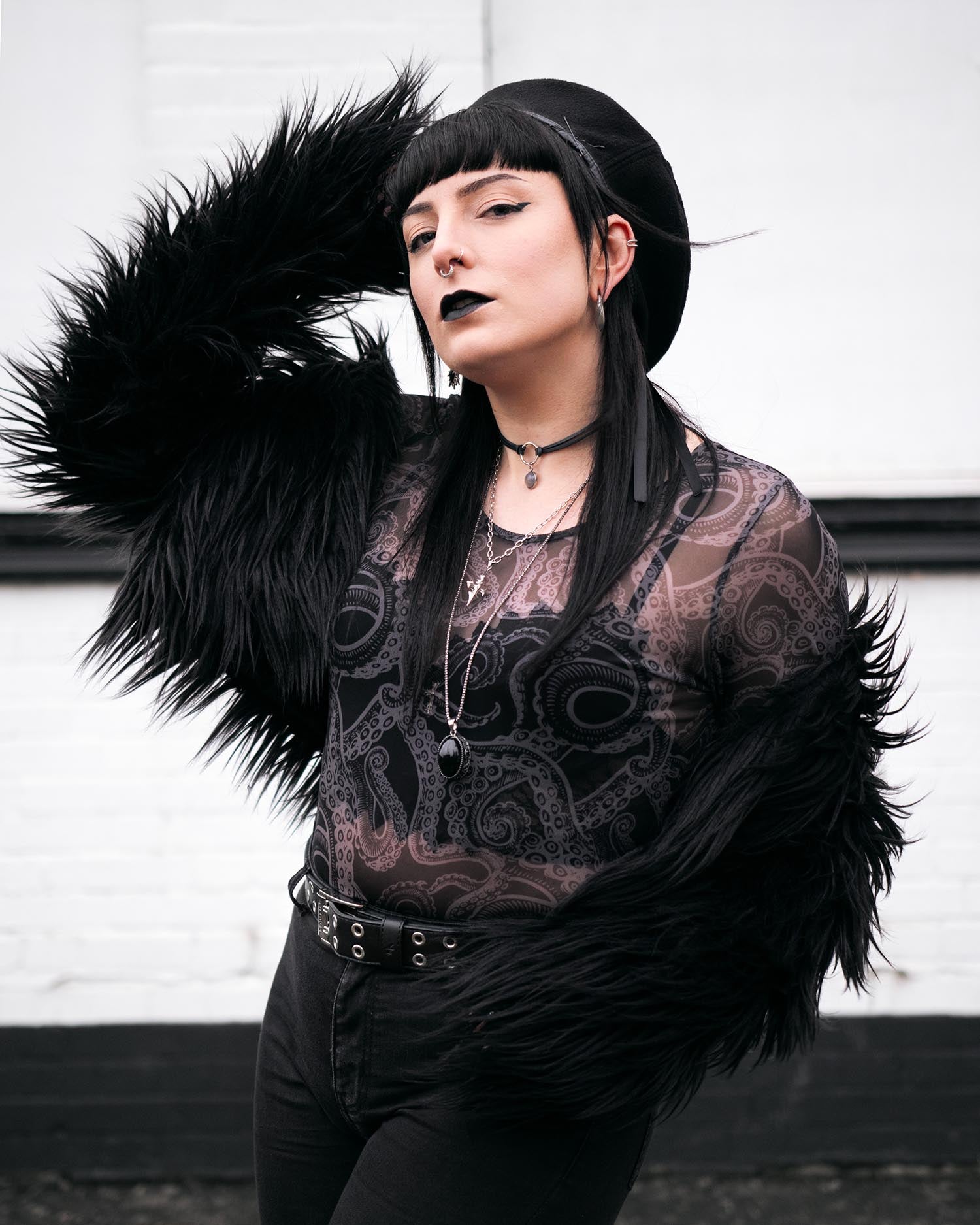 Kraken's Embrace Mesh Top | Goth Clothing | Snag – Snag Canada