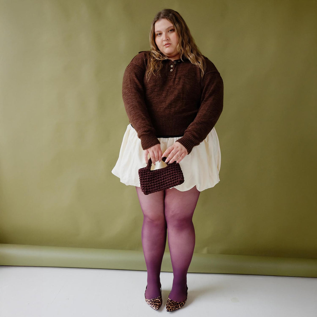 Sheer 30 Den Tights - Plum