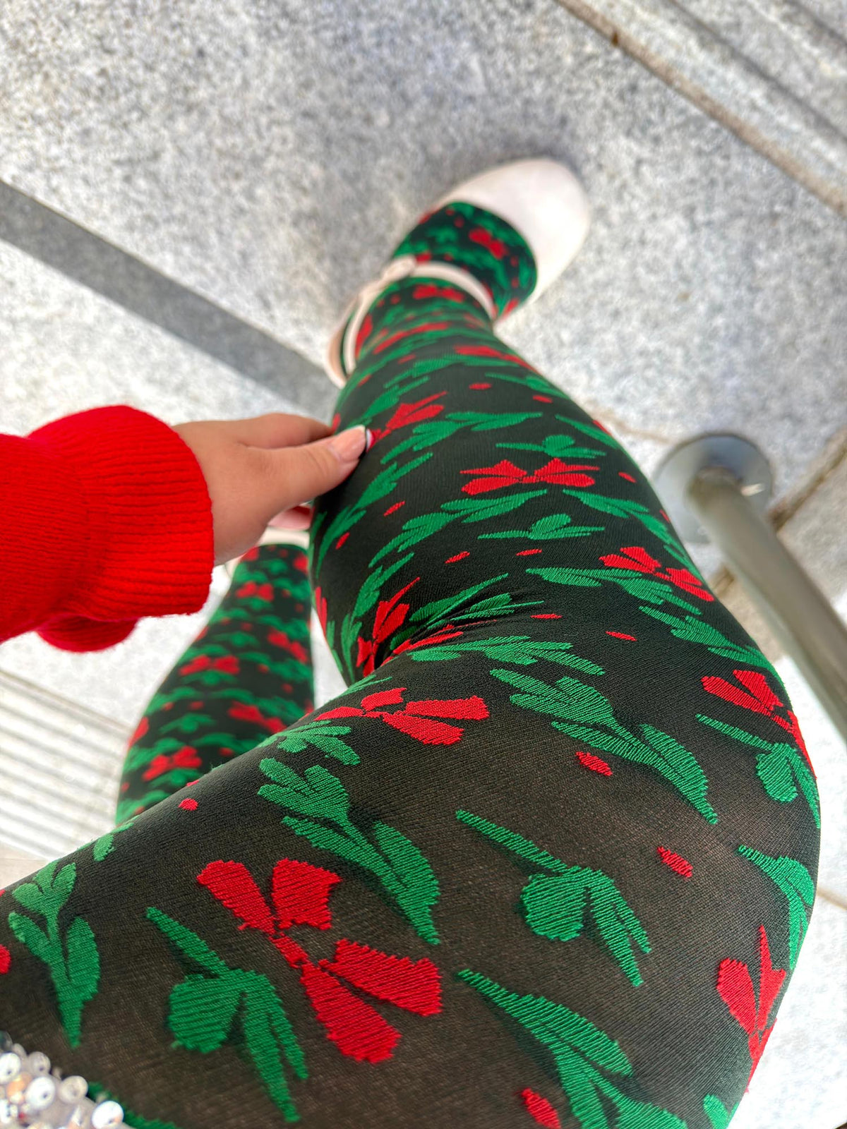 Holly Dolly Tights - Crocodile