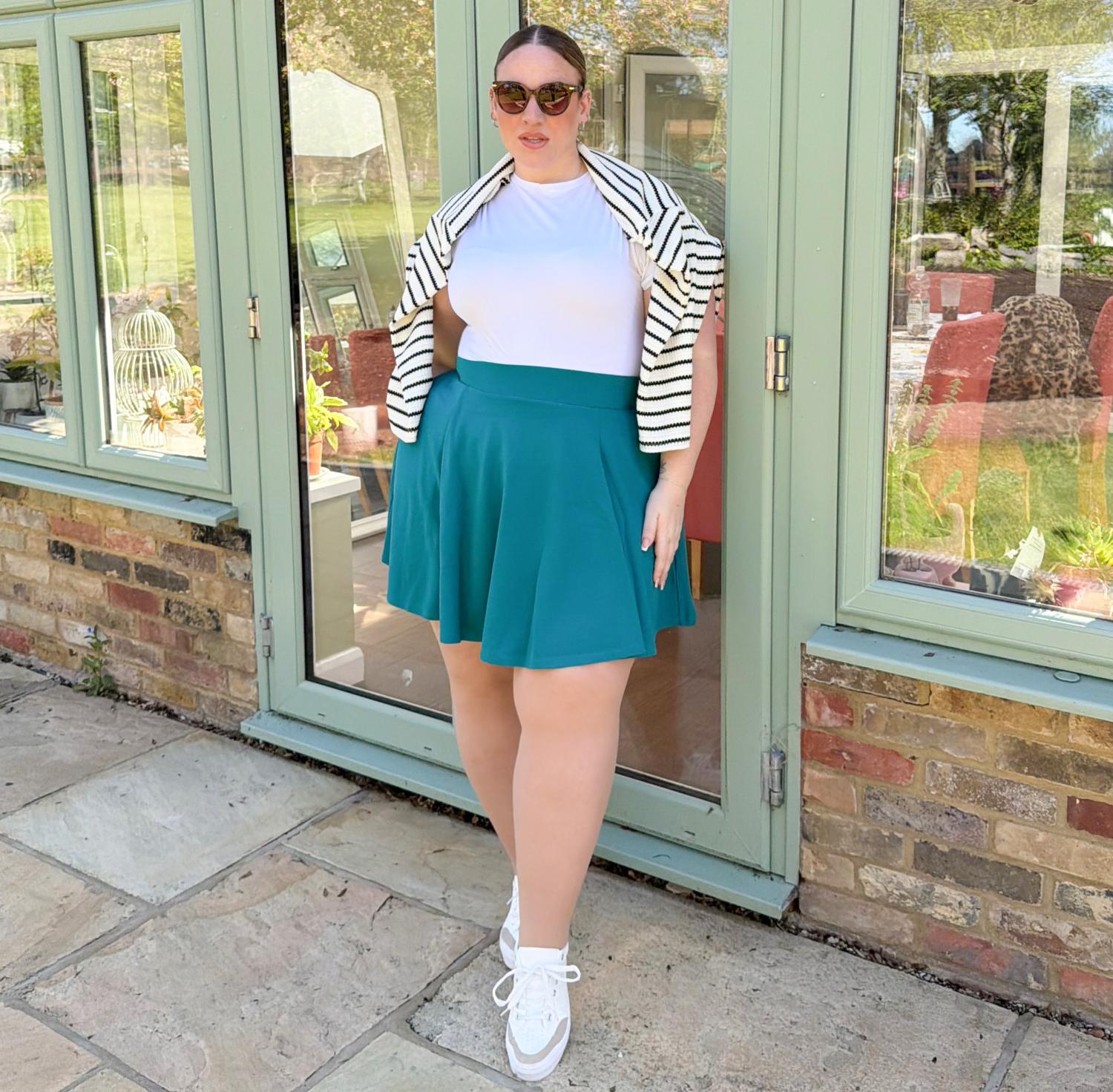 Mini Flare Skirt - Ocean Teal