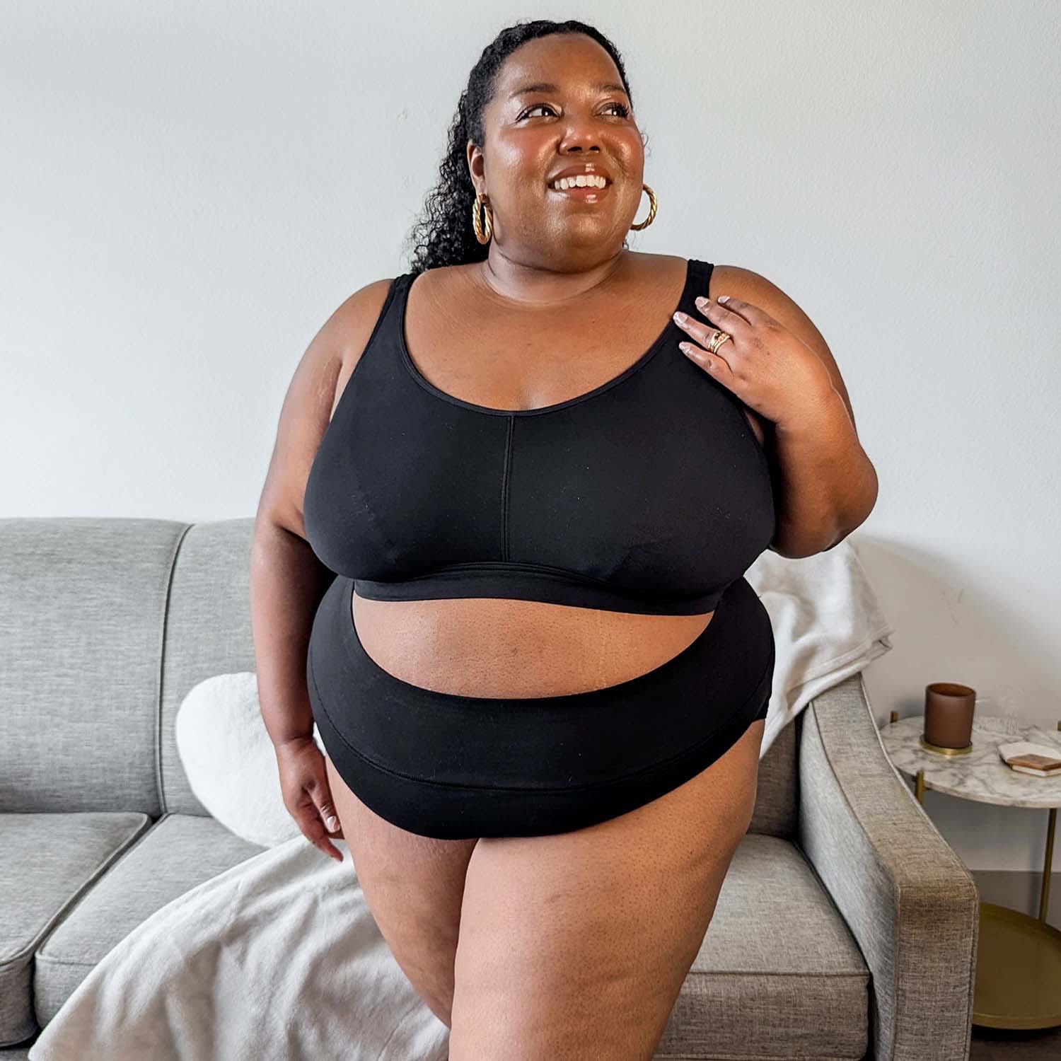 Organic Cotton Bra - Black Sizes 0-34 – Snag Canada