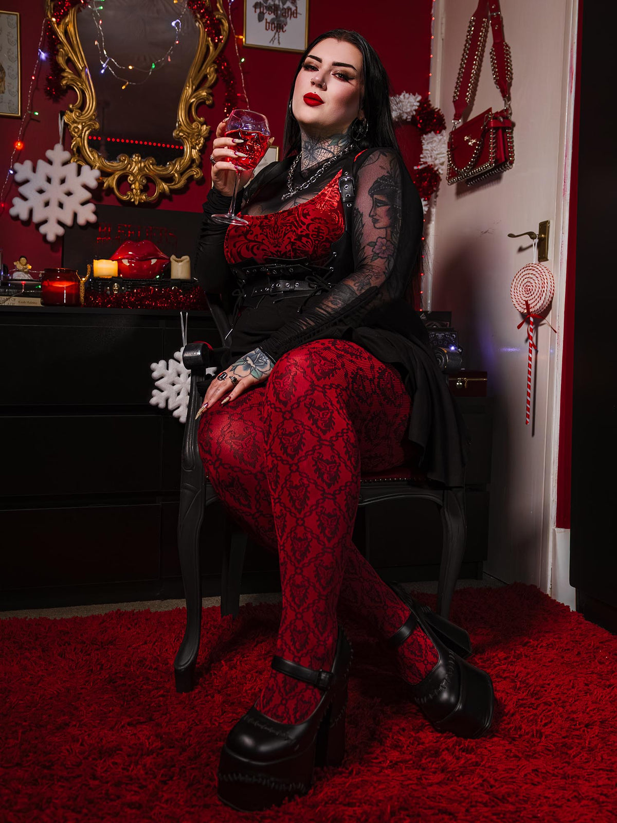 Krampusnacht Tights - Shepherd's Delight