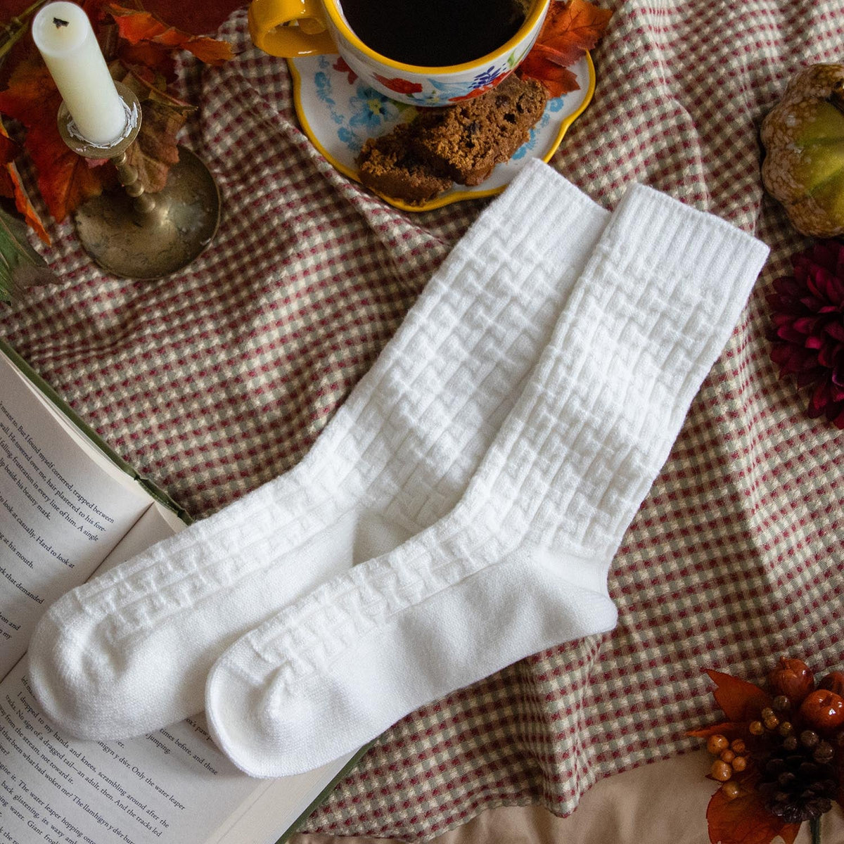 Everyday Crew Socks - White