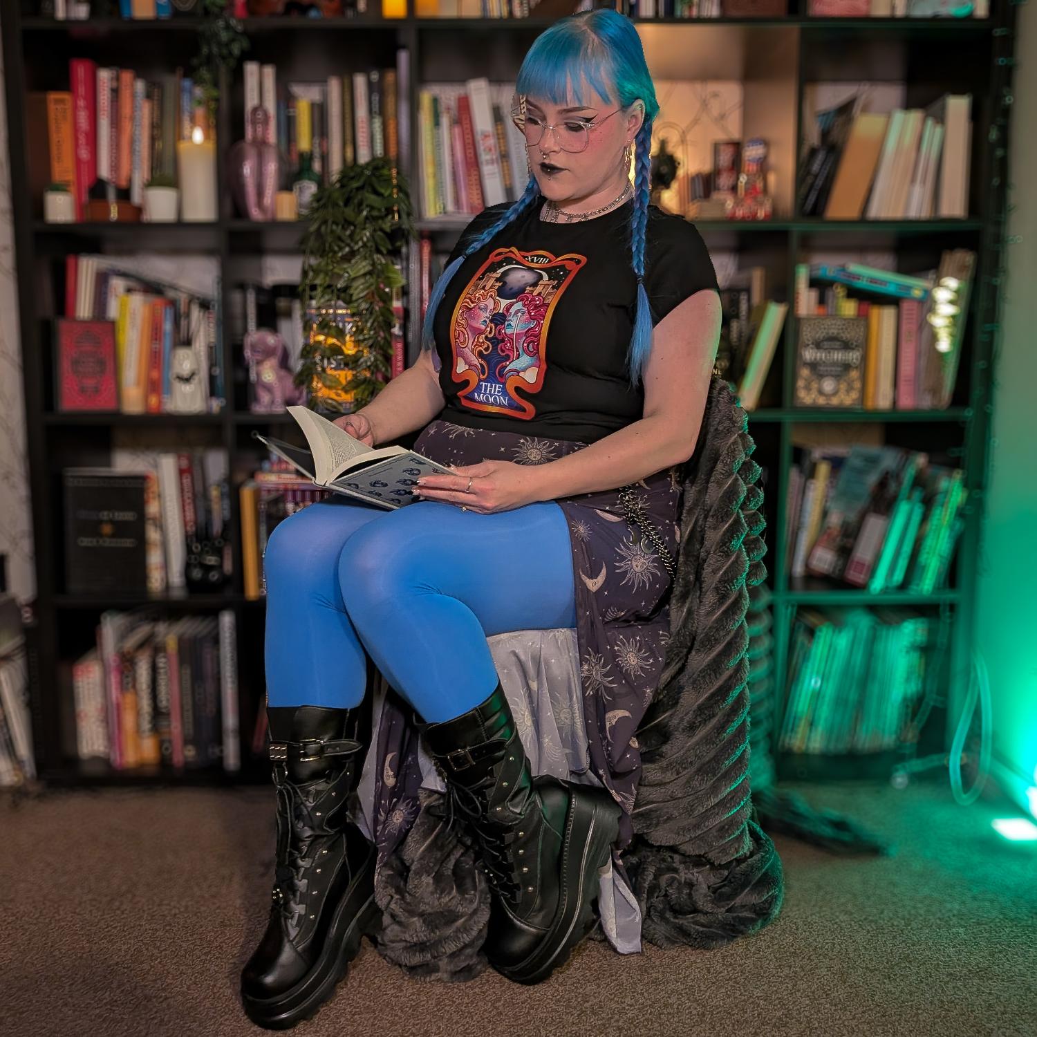 Major Arcana Baby Tee - XVIII The Moon