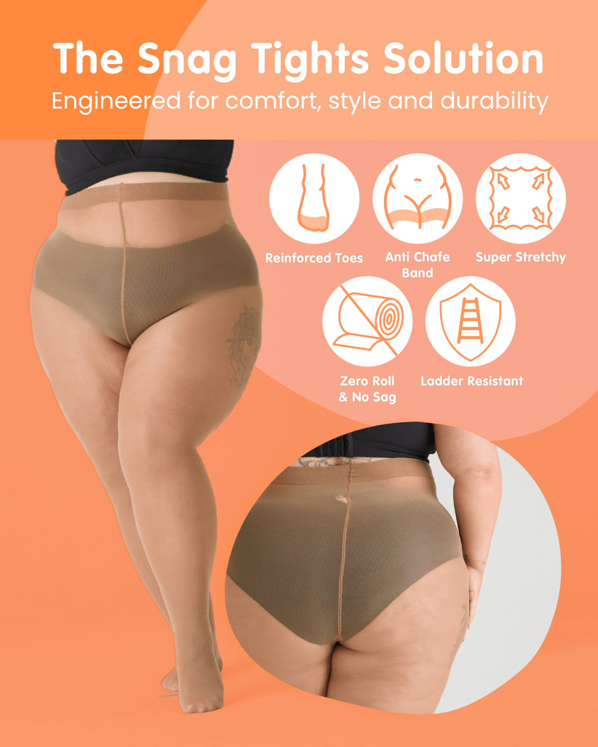 Semi-Opaque 50 Den Tights - Twister