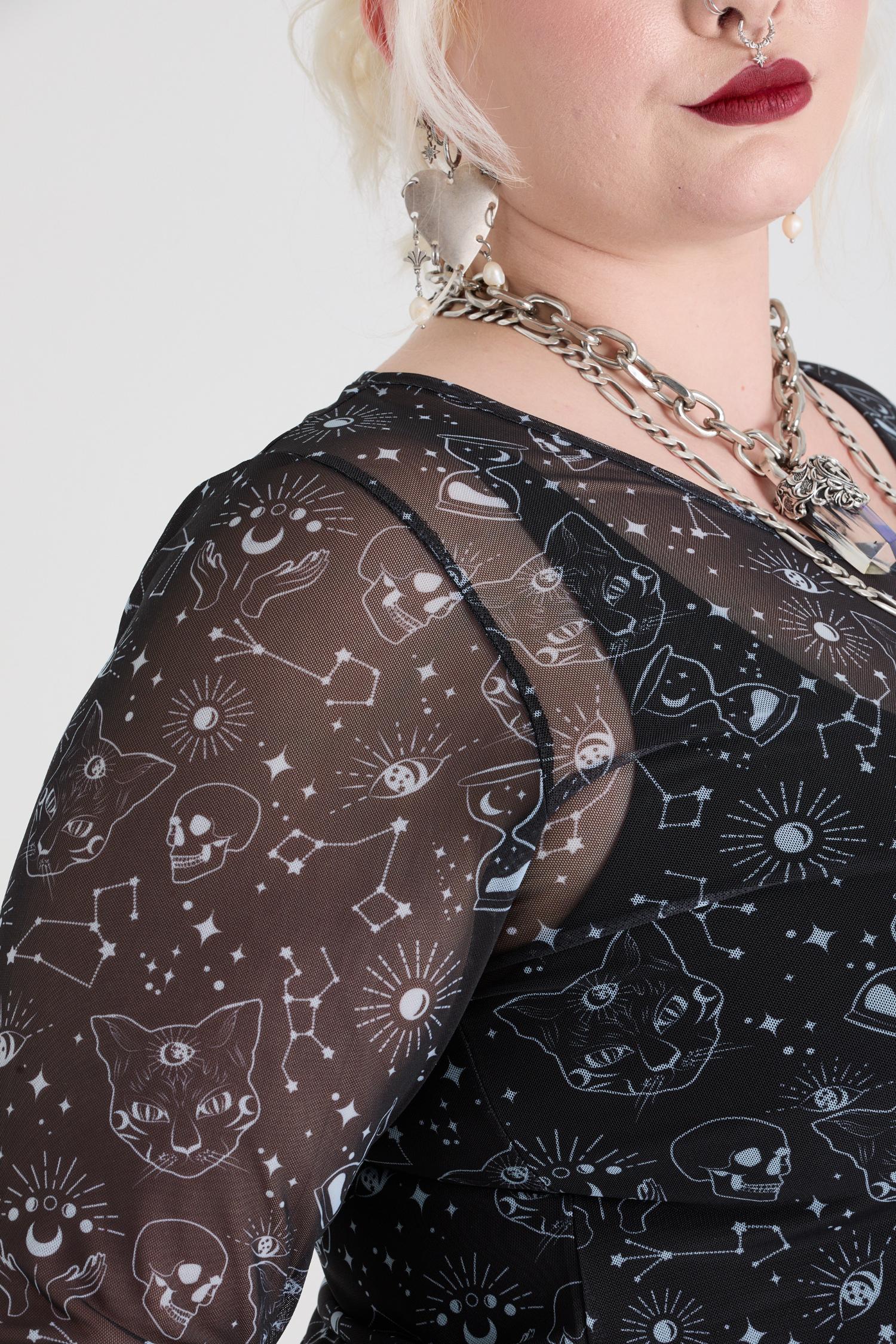 Psychic Cats Mesh Top