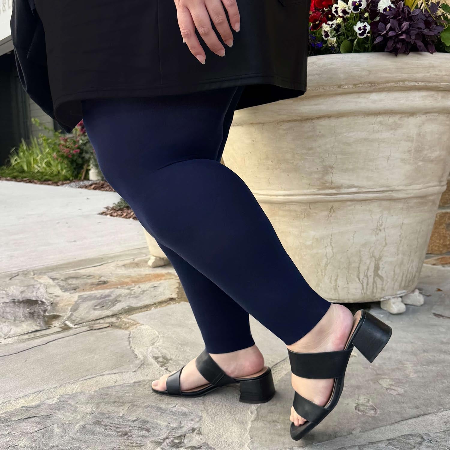 Footless Tights Navy C