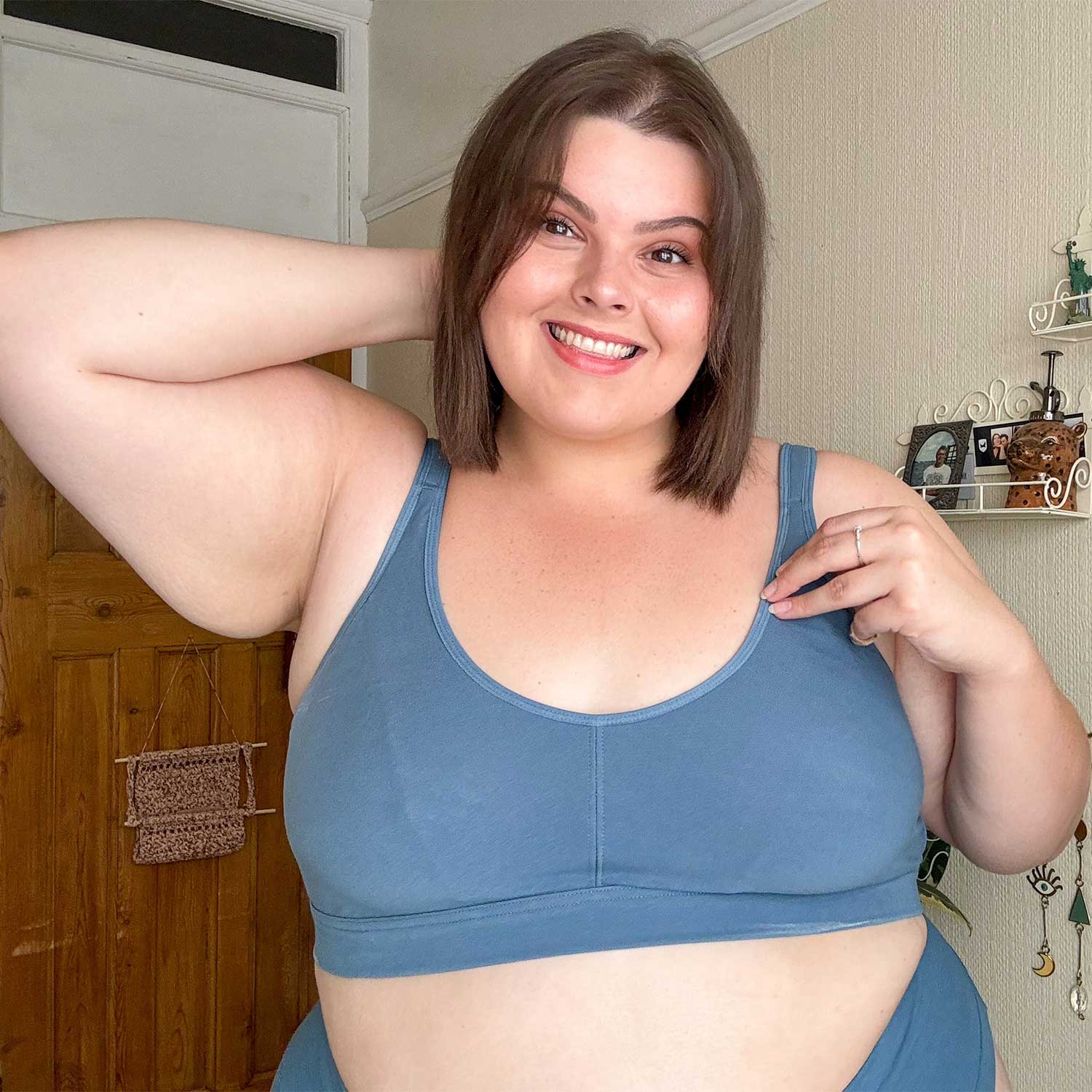 Organic Cotton Bra - Denim Blue – Snag Canada