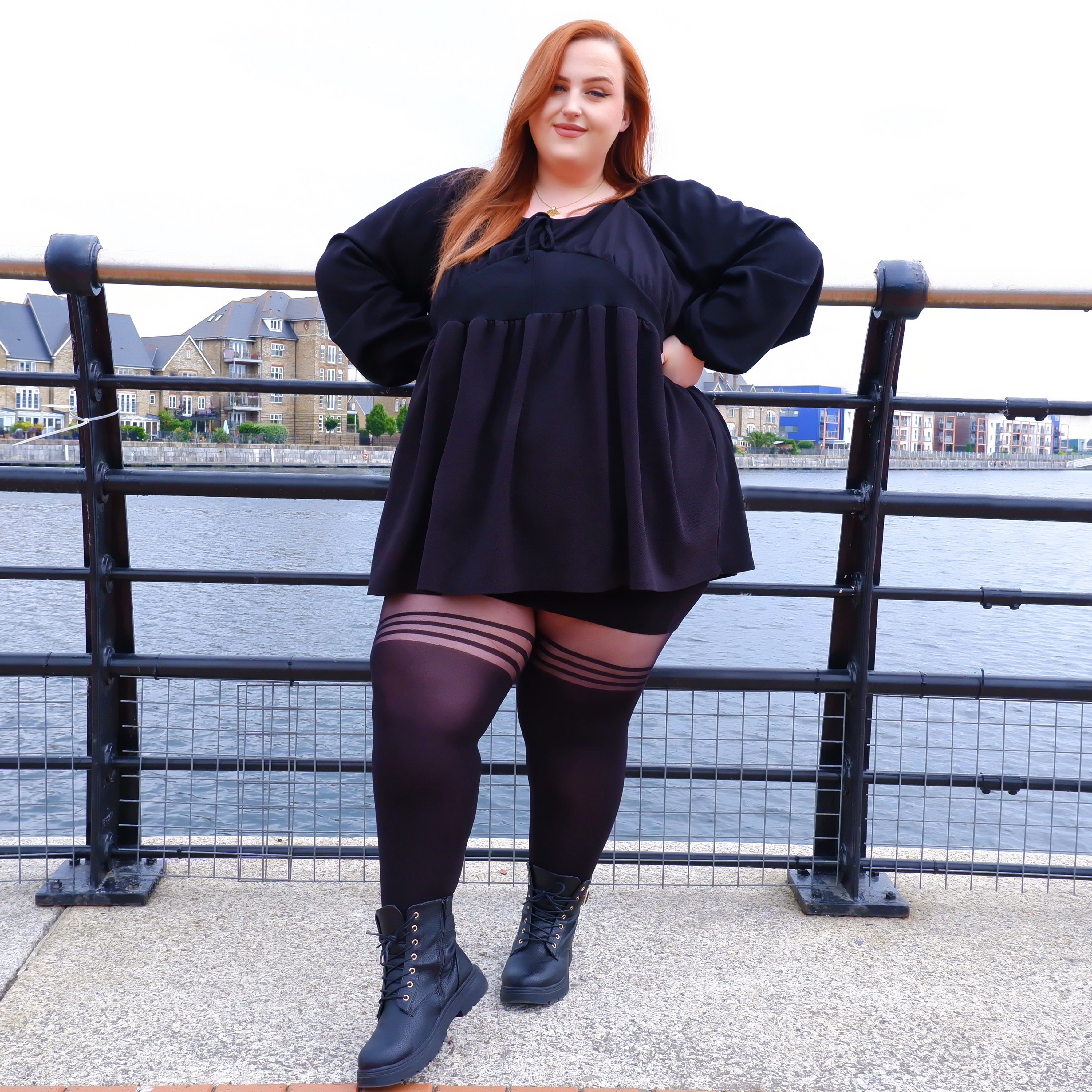 How it started vs How it ended. Thick thighs tights recommendations please!  : r/PlusSizeFashion