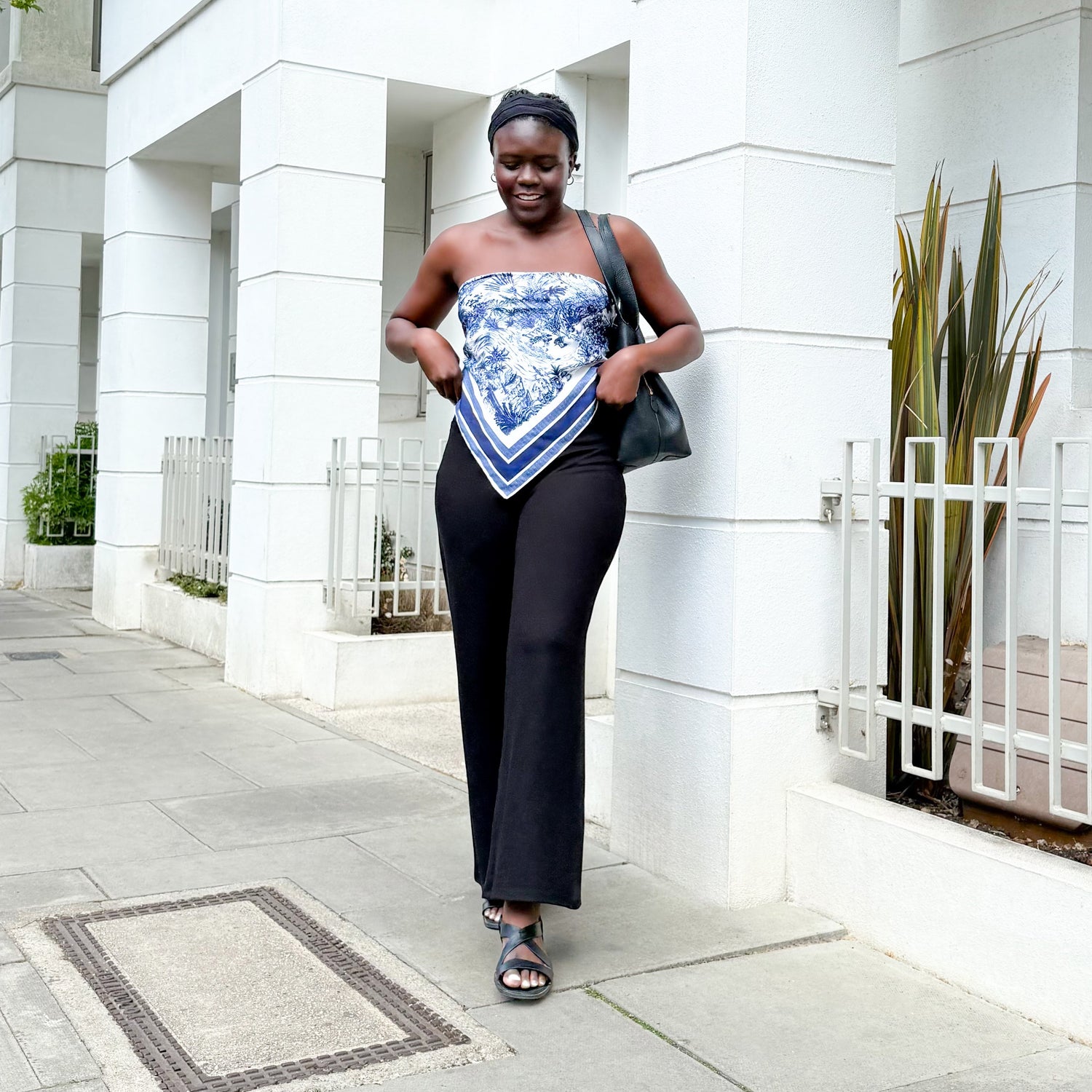 Squat-Proof Wide Leg Leggings - Black