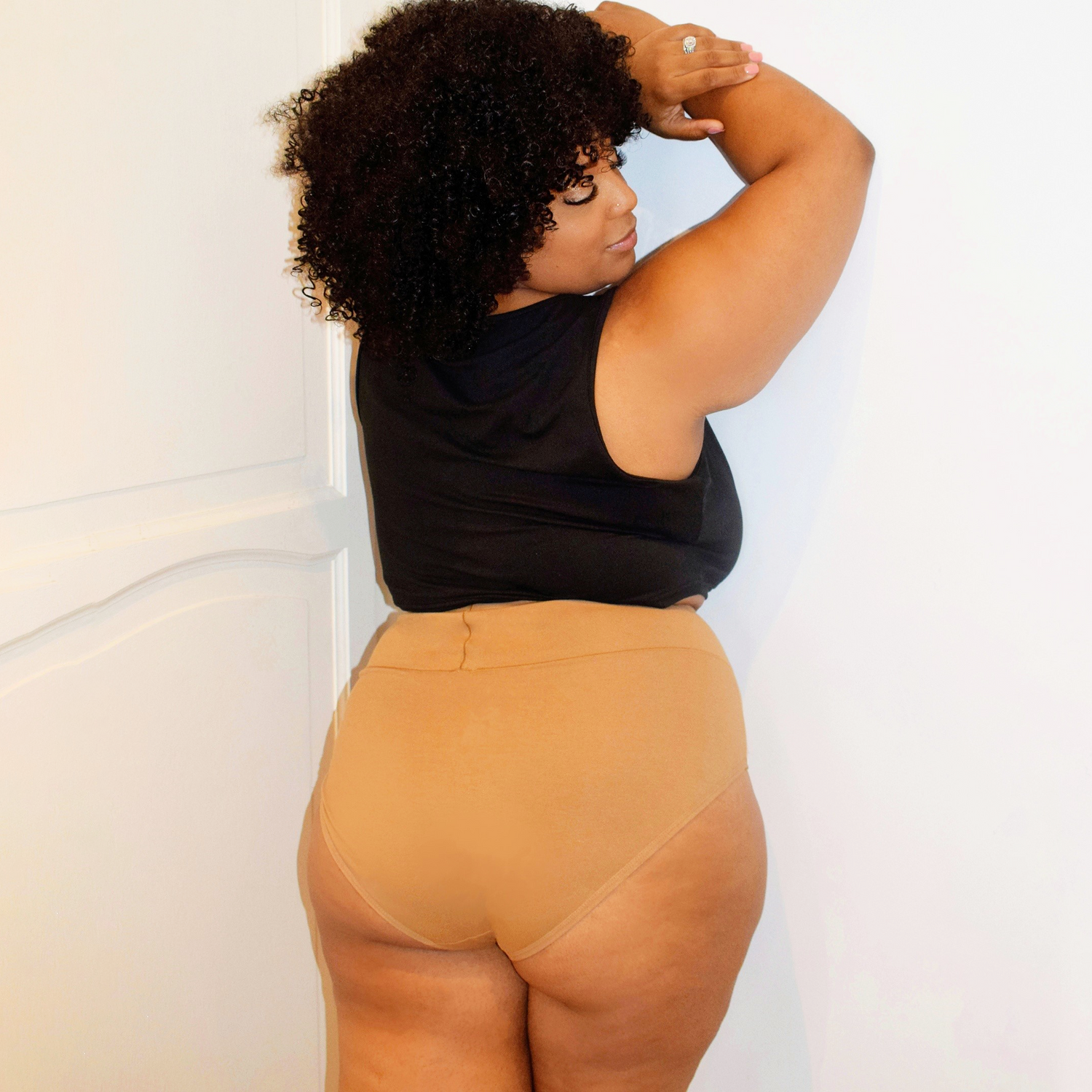 Organic Cotton Full Brief Panties - Caramel