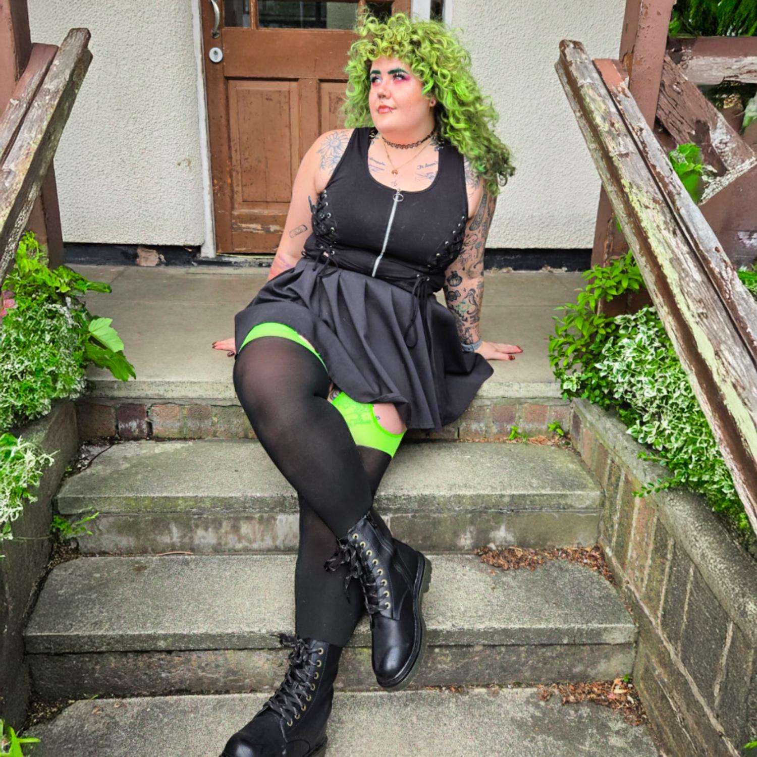 Neon Mock Garters - Wicked