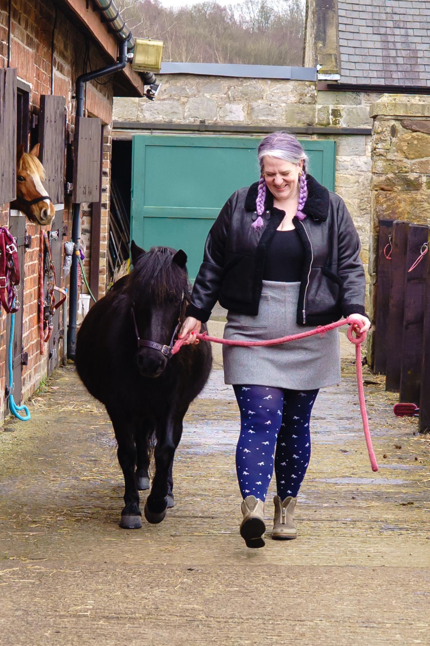 80 Denier Opaque Tights - Dinky Horses