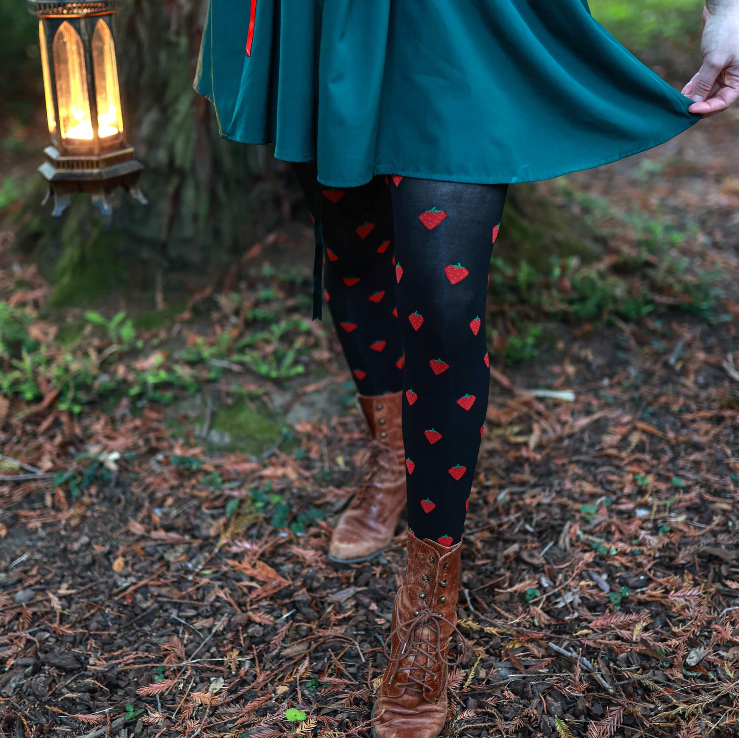 Juicy Fruit Print Tights