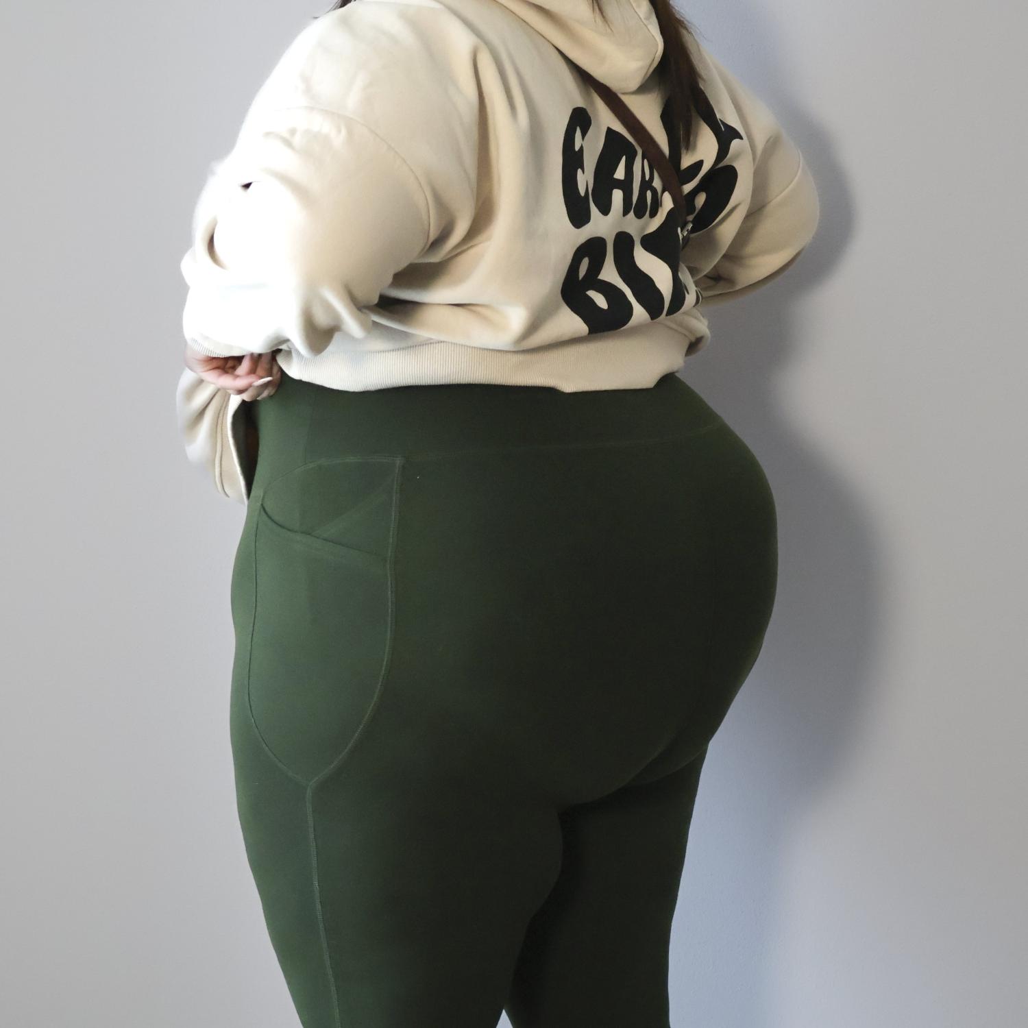 Moss Green Squat Proof Leggings - Secret Garden – Snag Canada