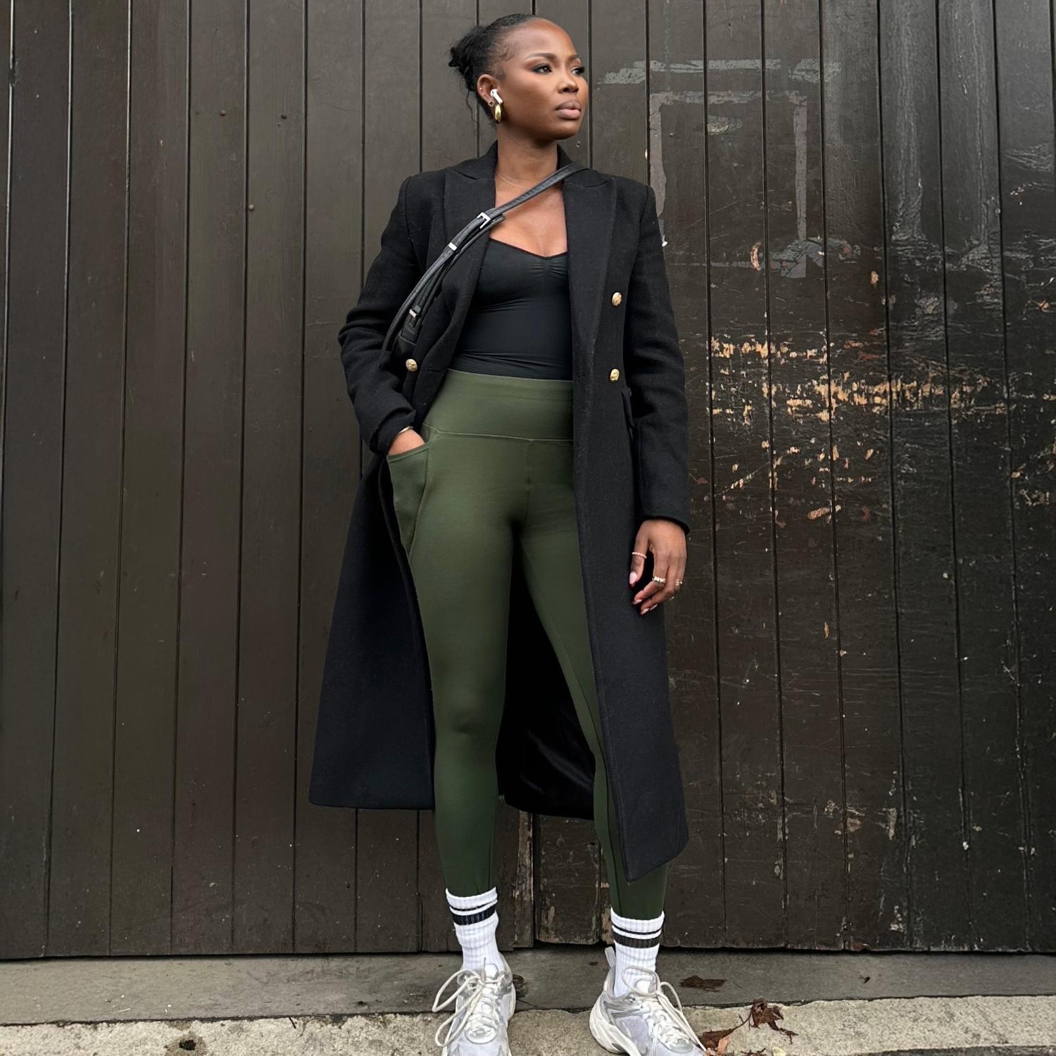 Moss Green Squat Proof Leggings - Secret Garden – Snag Canada