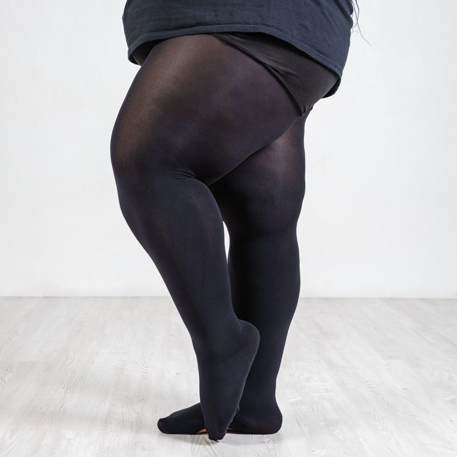 Black plus size tights hotsell