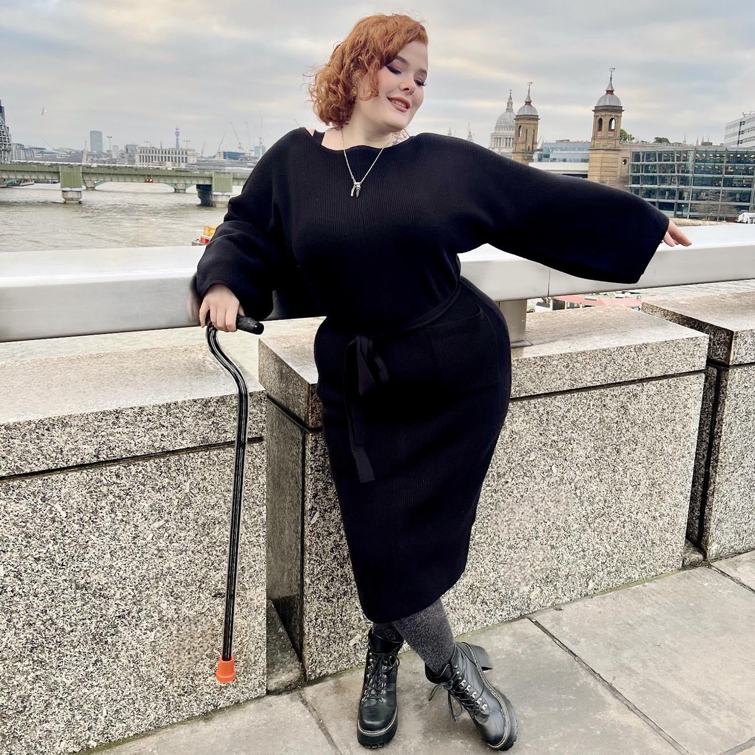 Black Cocoon Knit Midi Dress with Pockets | Snag – Snag Canada