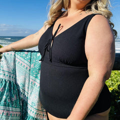 I'll Be Right Here Swimsuit - Black - Snag