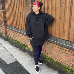 Longline Hoodie - Black - Snag