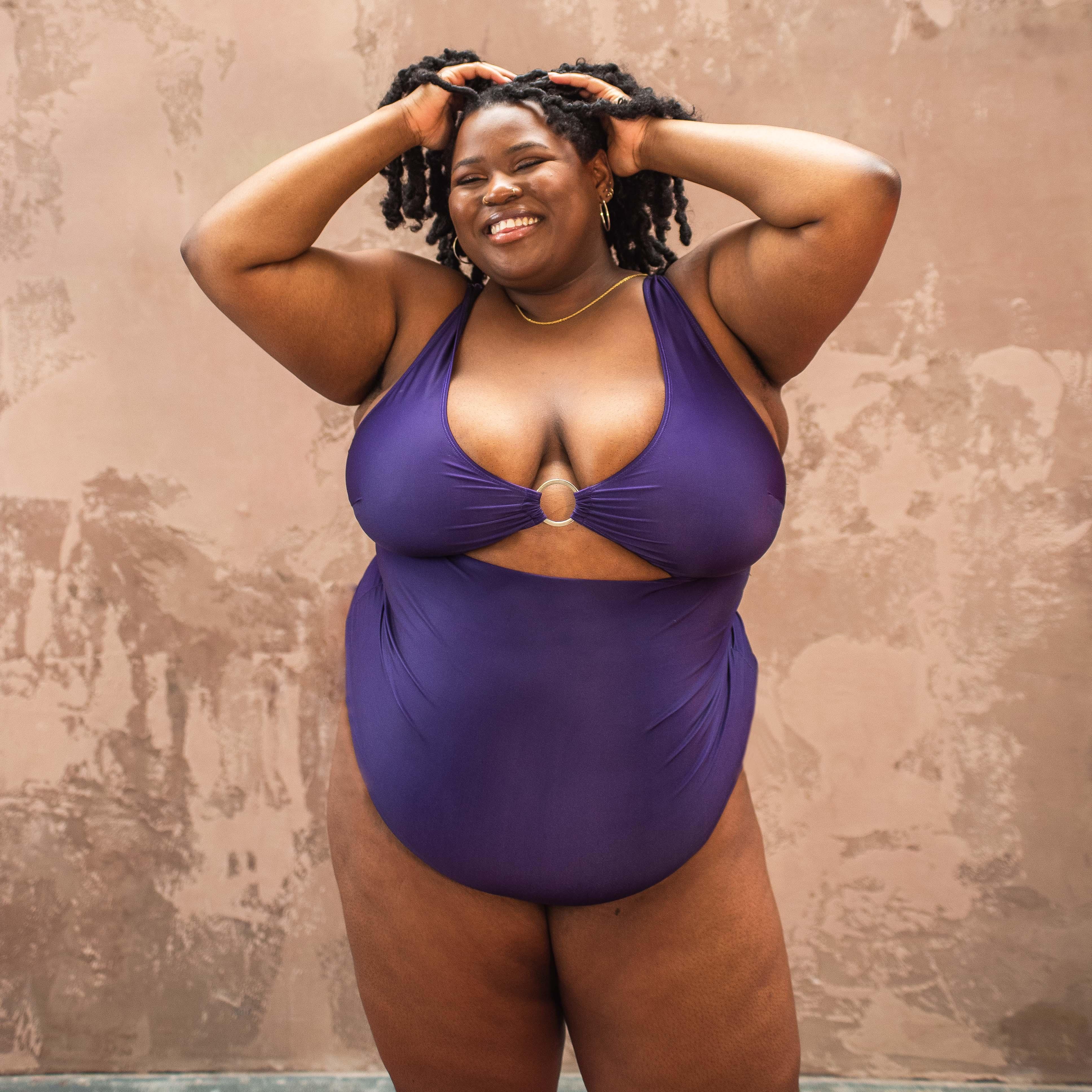 Wax on, Wax off Swimsuit - Purple – Snag Canada
