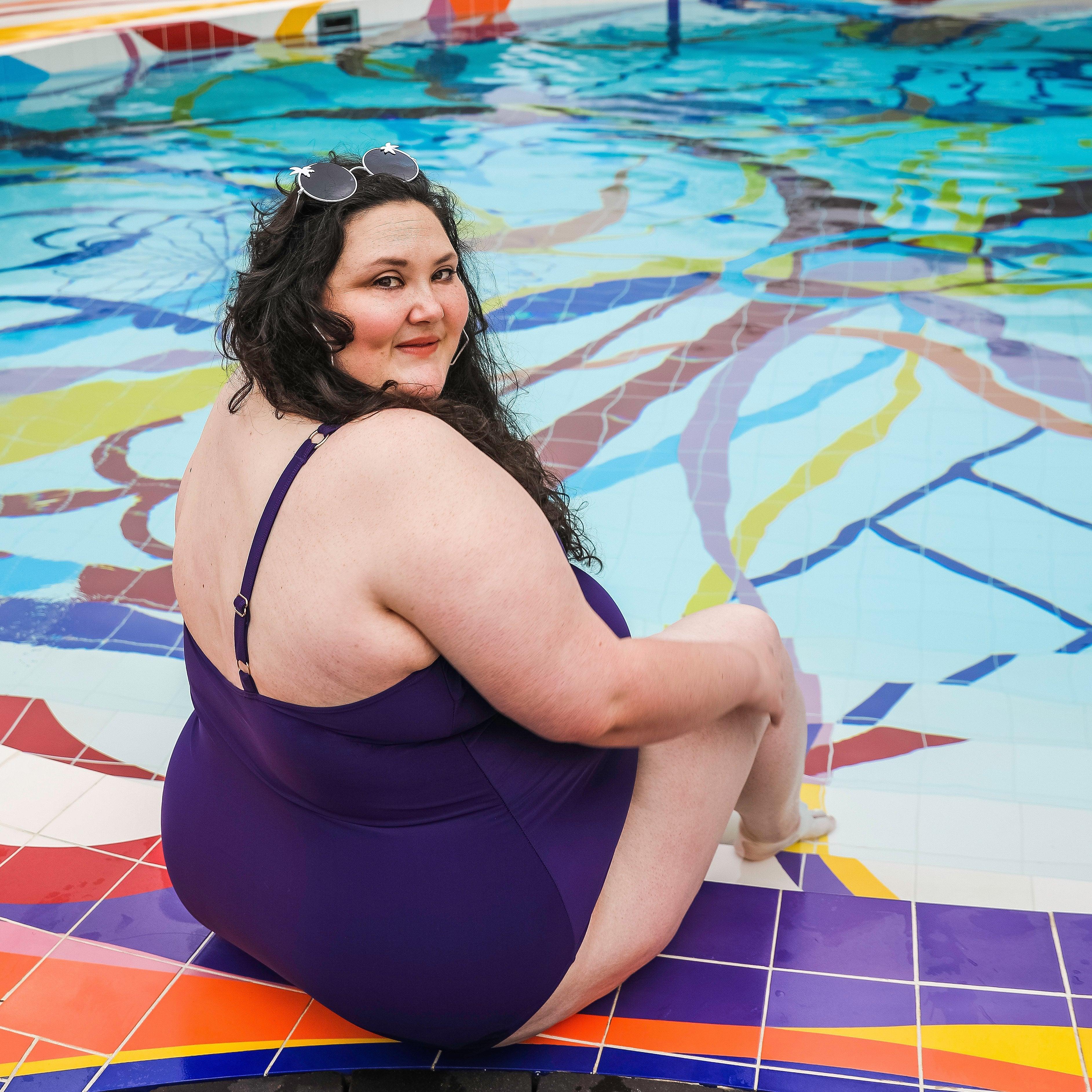 Wax on, Wax off Swimsuit - Purple – Snag Canada
