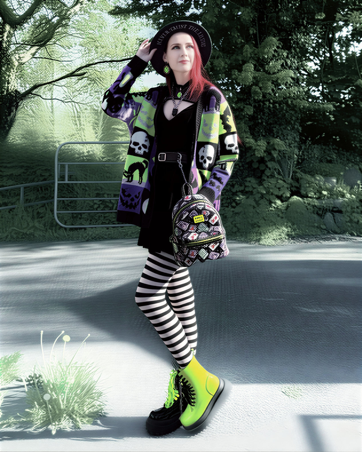 Striped Tights - Witch