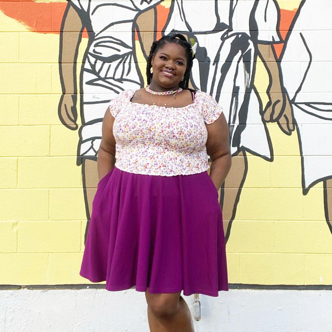 Flare Skirt - Oh My Gosh! - Figgy Pudding - Snag Canada