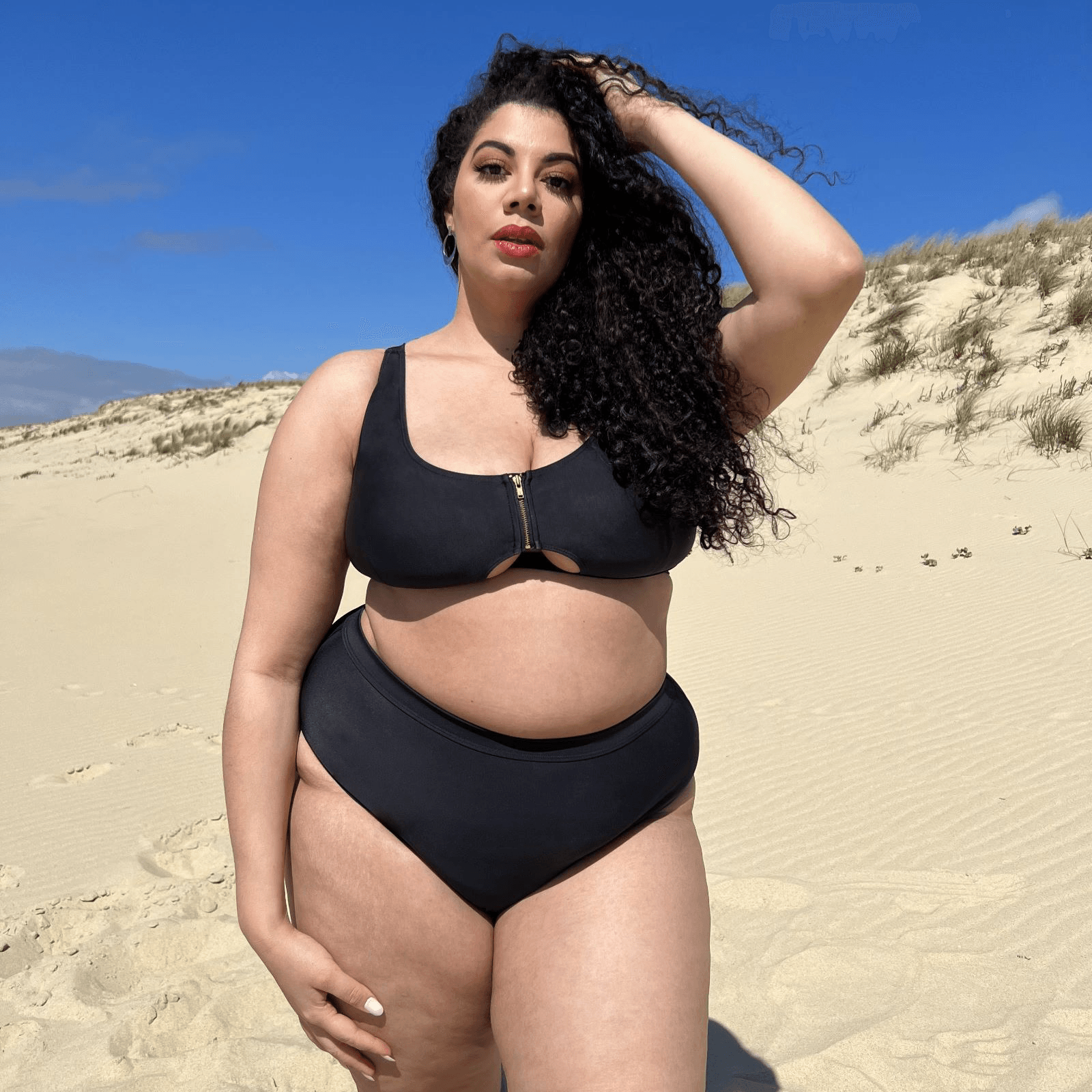 Hasta La Vista Bikini Top Black