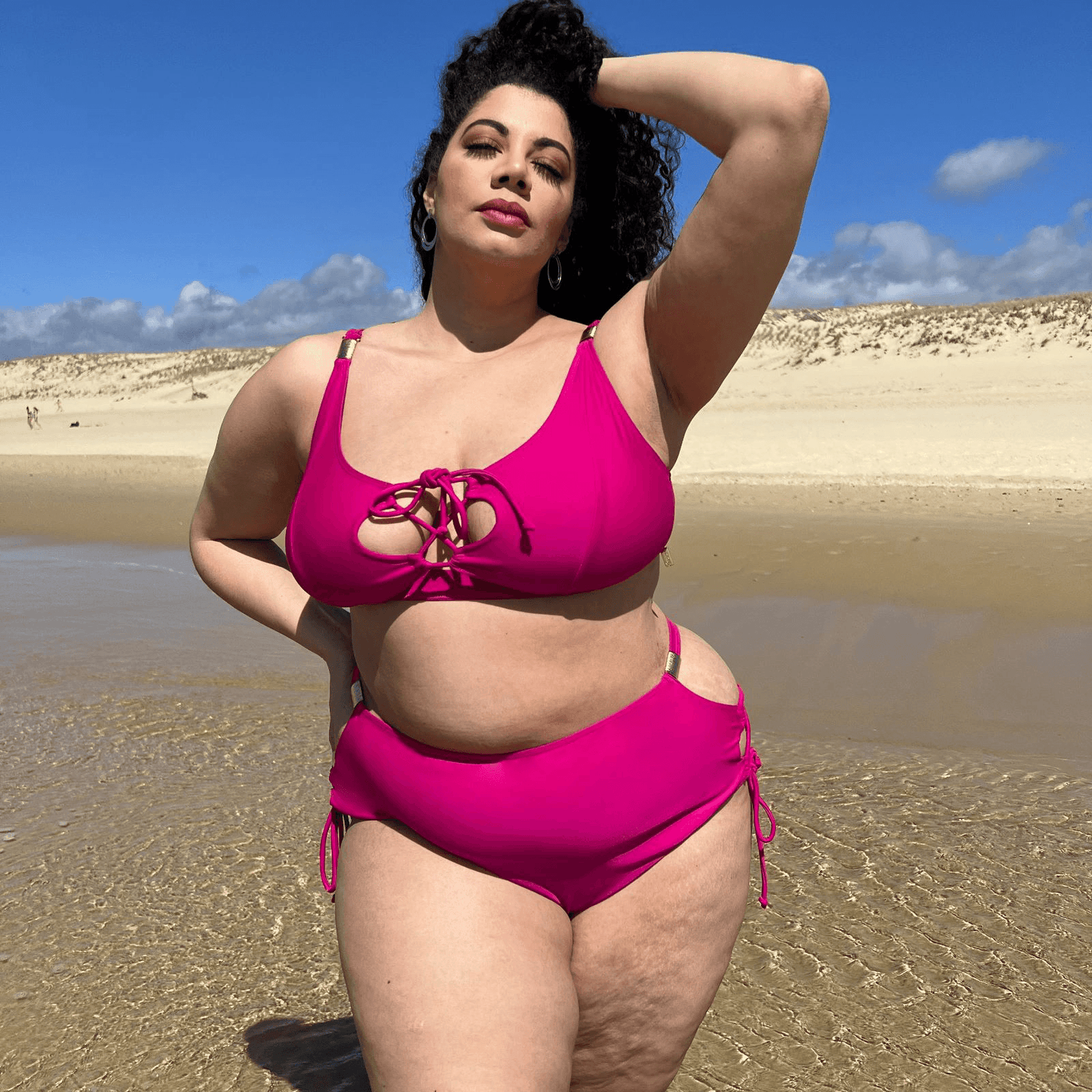 Bikini Top - What Babe? - Hot Pink - Snag Canada