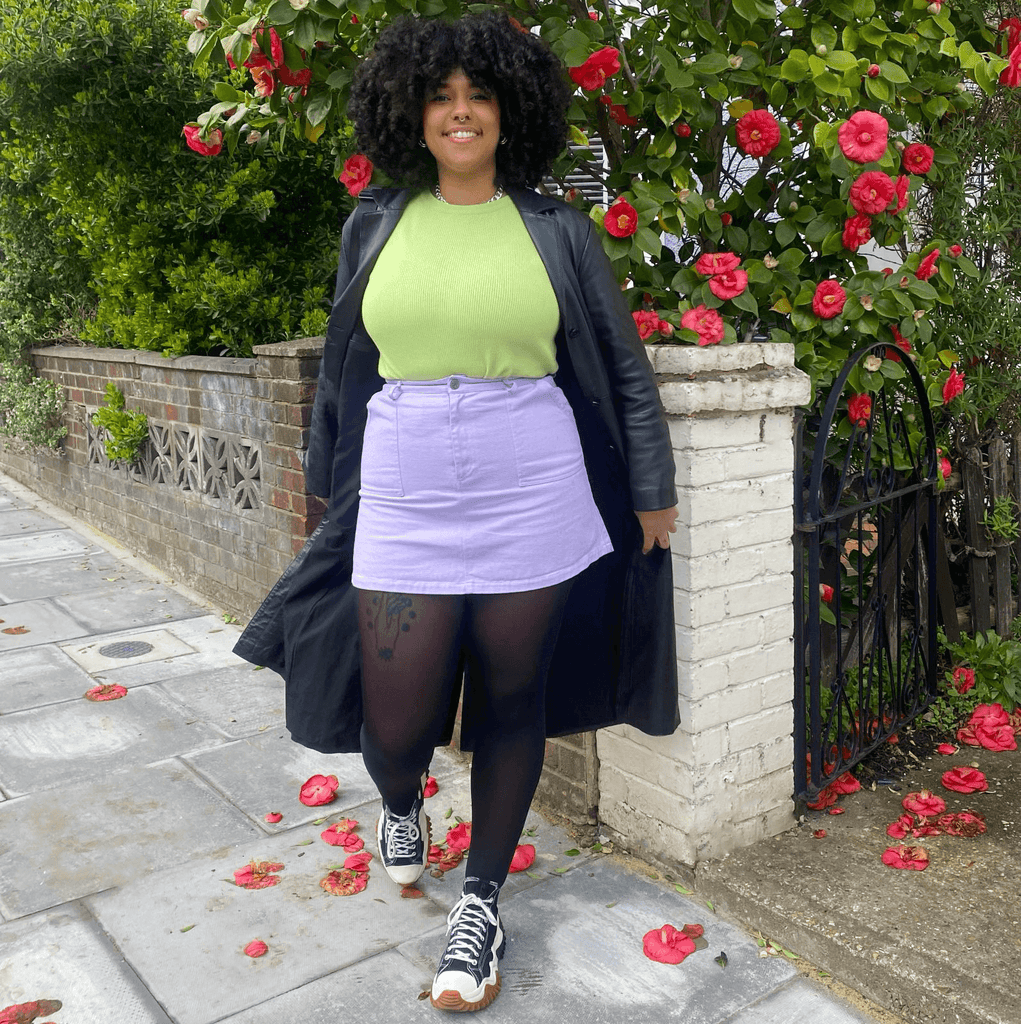 Semi-Opaque Recycled Tights - Black - Snag Canada