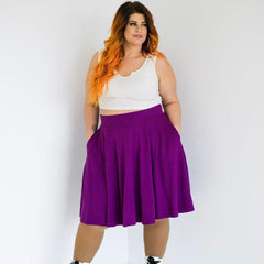 Flare Skirt - Oh My Gosh! - Figgy Pudding - Snag Canada