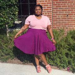 Flare Skirt - Oh My Gosh! - Figgy Pudding - Snag Canada