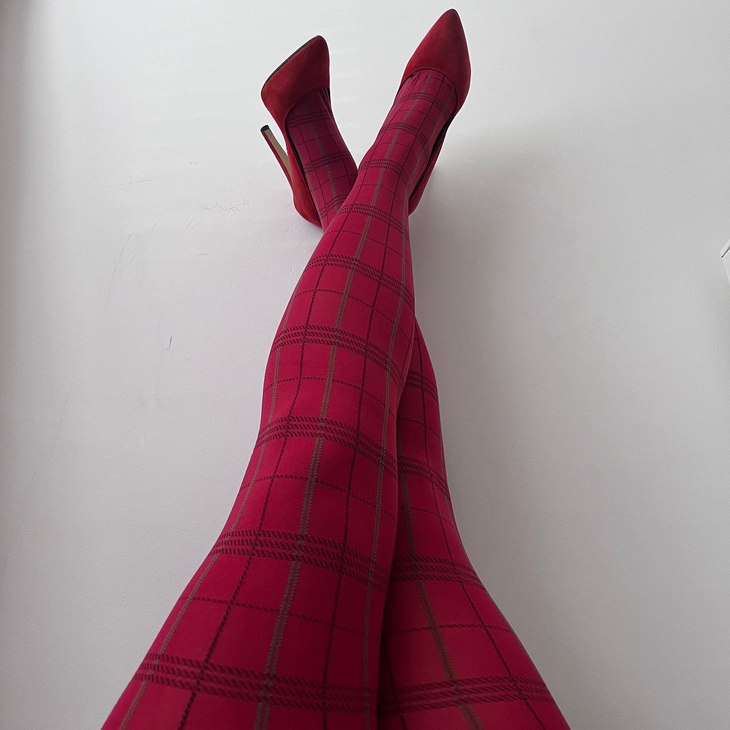 Opaque Plaid Tights - Tatties - Snag Canada