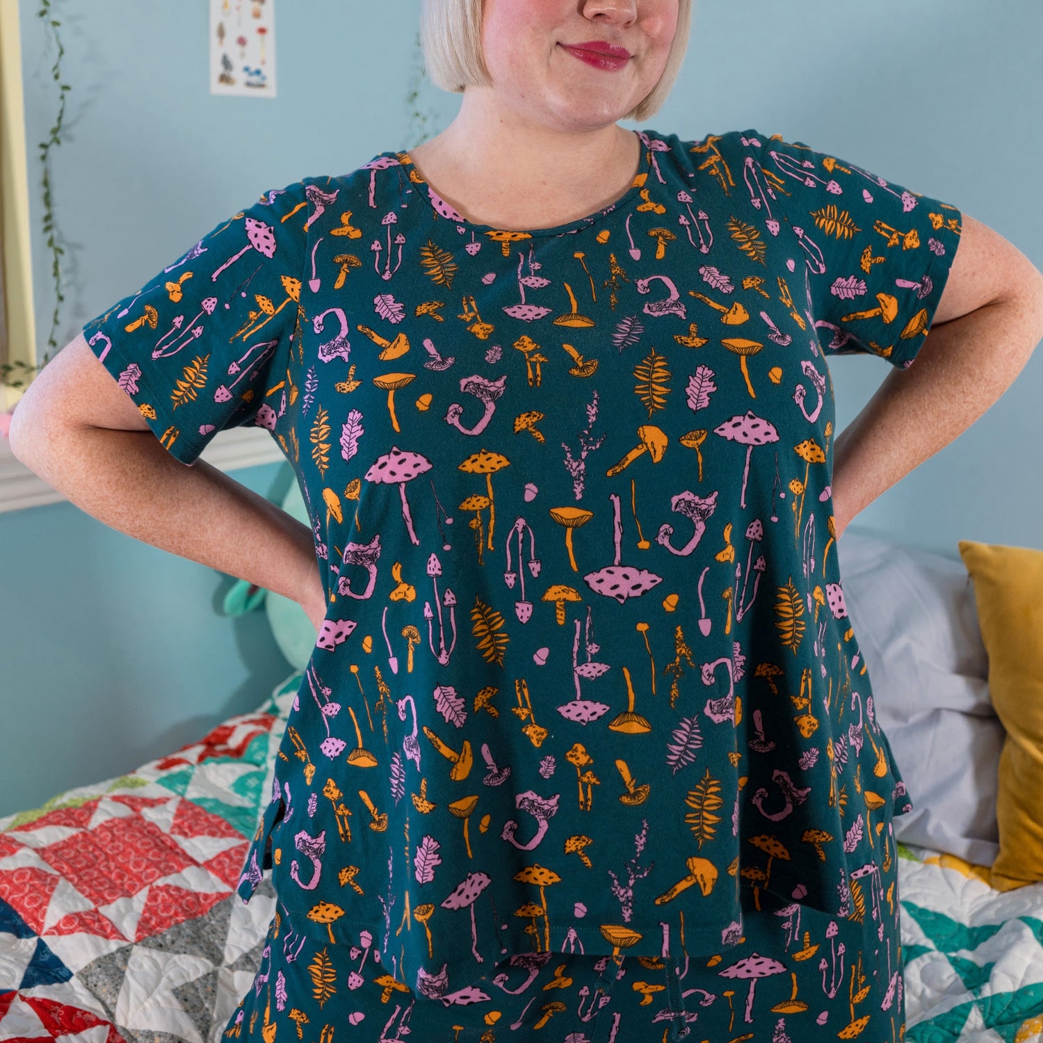 Organic Cotton PJ Top - Mushie Patch