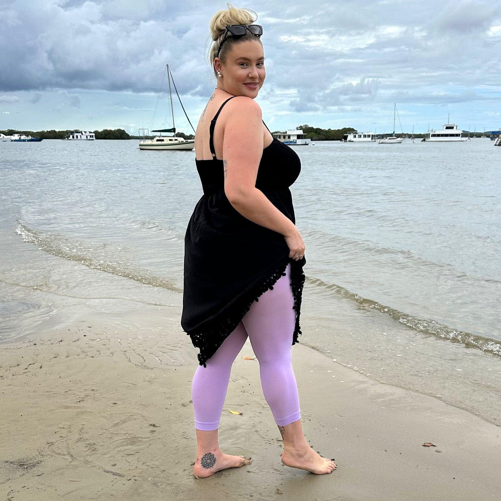 Stay Cool Capri Tights - Wisteria - Snag Canada