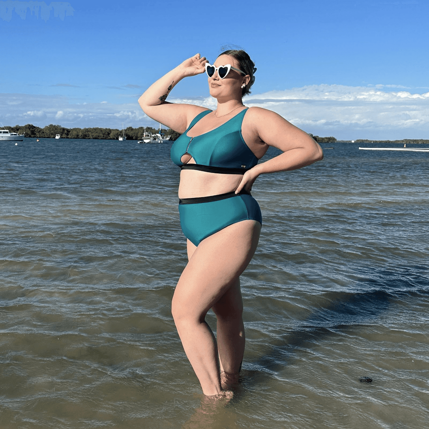 Bikini Bottoms - Hasta La Vista - Teal - Snag Canada