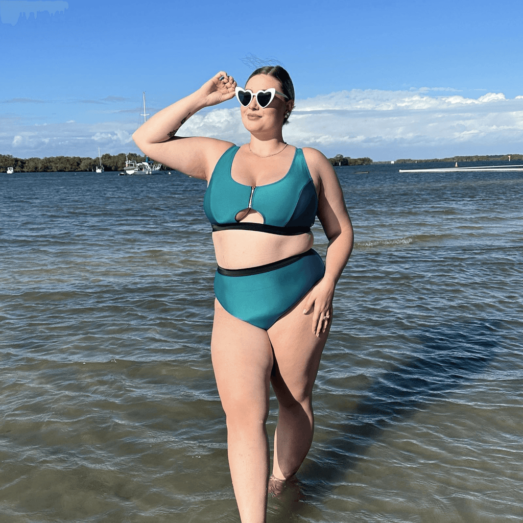 Bikini Top - Hasta La Vista - Teal - Snag Canada