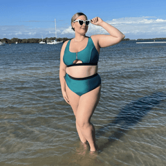 Bikini Bottoms - Hasta La Vista - Teal - Snag Canada